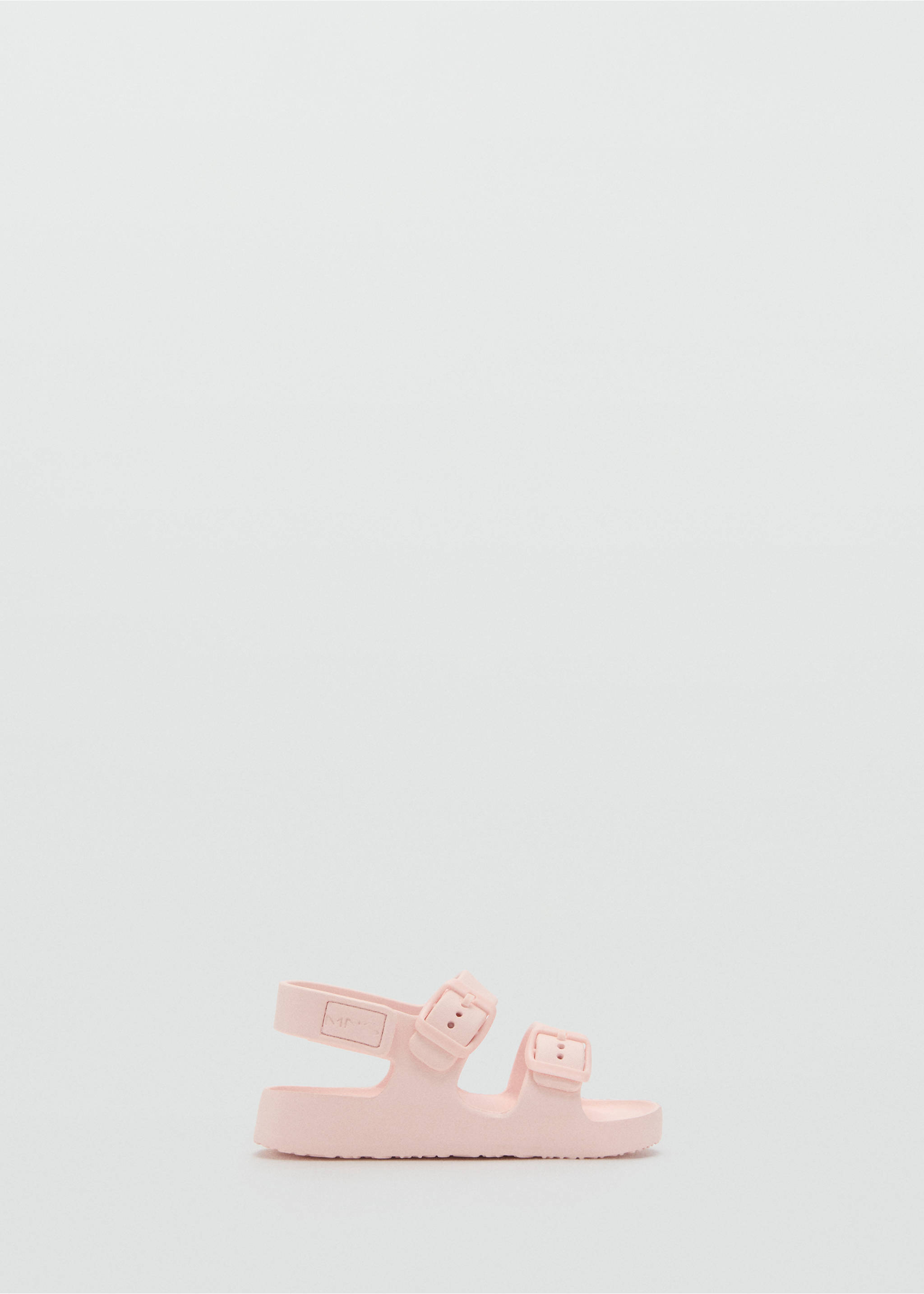 Flip-Flops mit Riemen und Schnalle - Artikel ohne Model, Pastellrosa. Ref: 87057675-00.