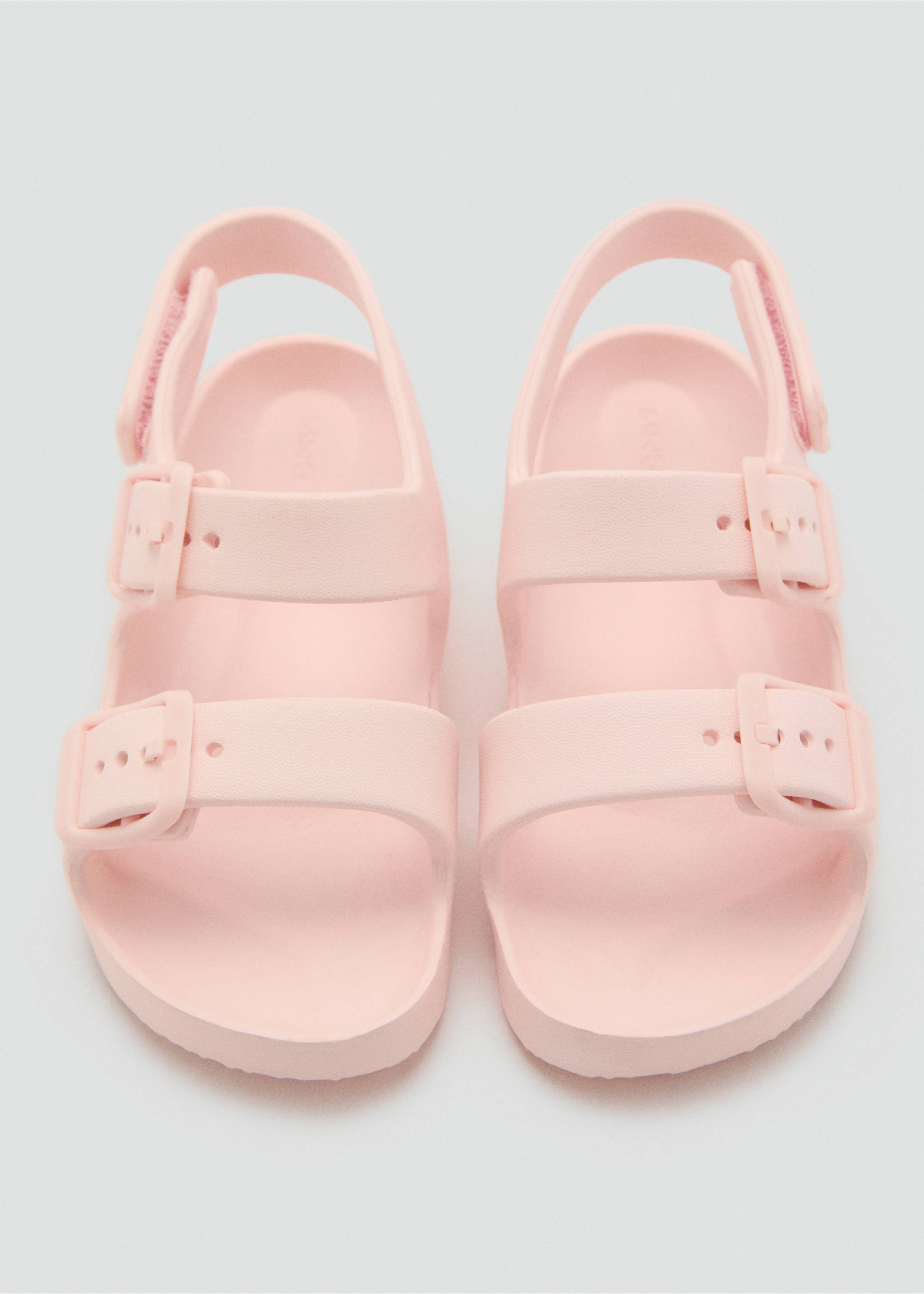 Flip-Flops mit Riemen und Schnalle - Detail des Artikels 3, Pastellrosa. Ref: 87057675-00.