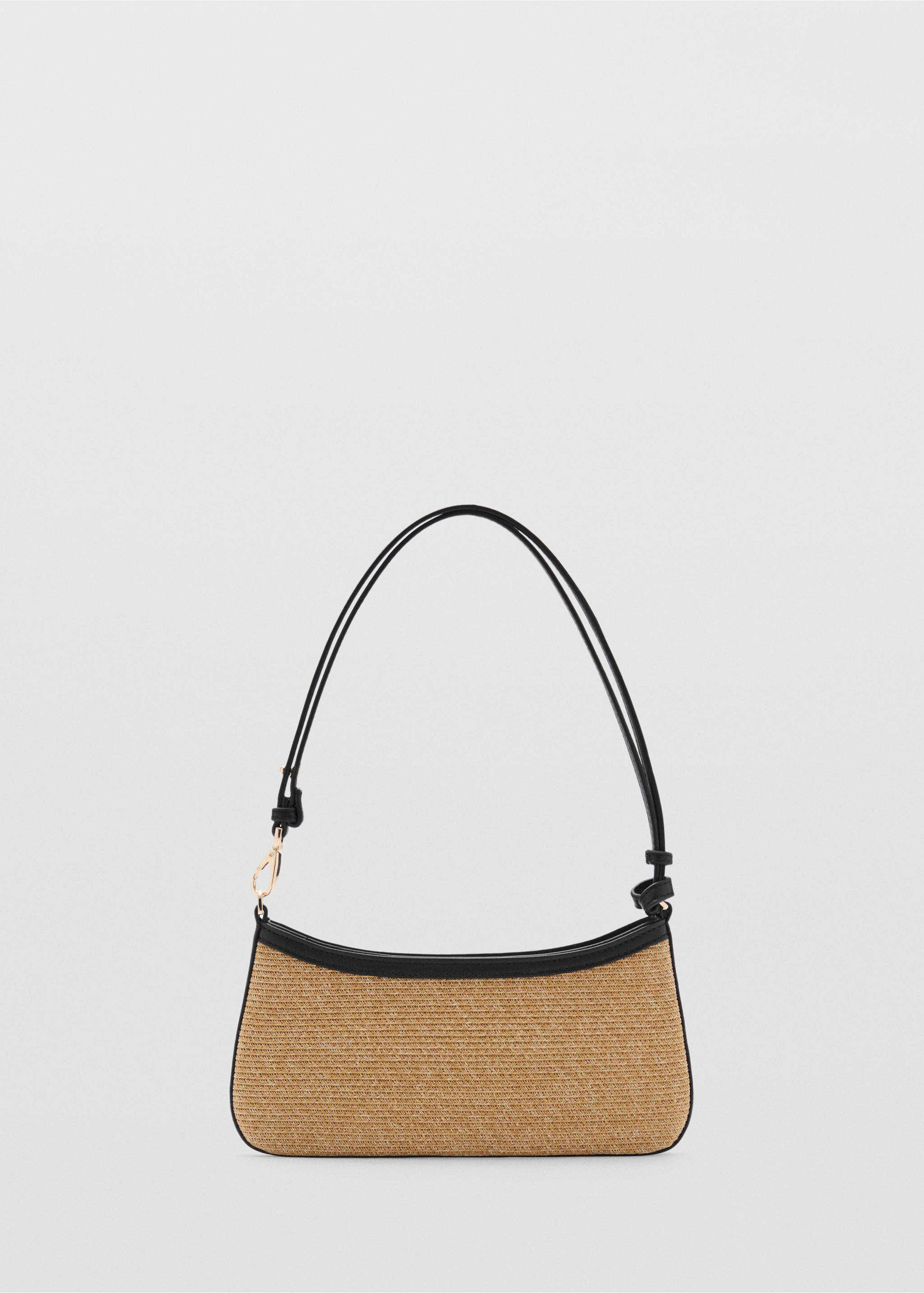 Natural fibre shoulder bag - Article without model, Black. Ref: 87057676-00.