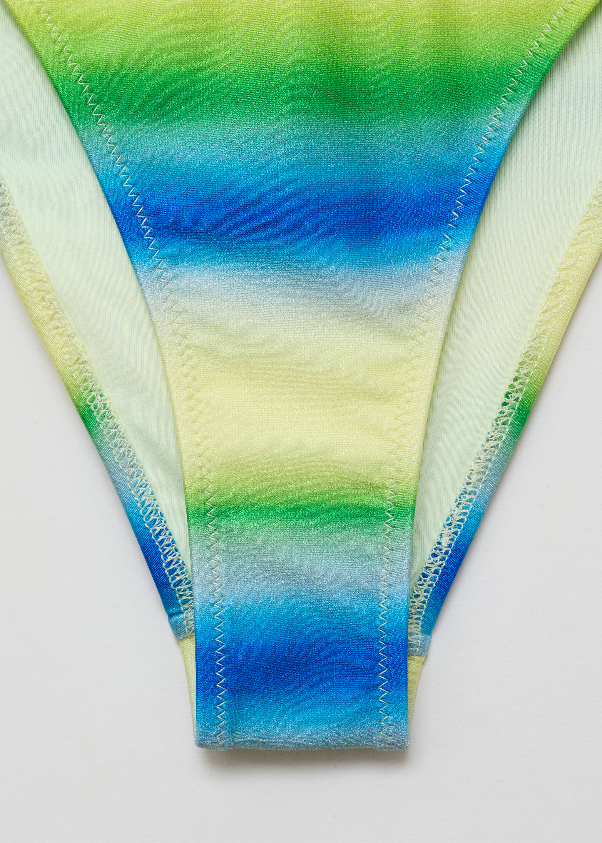 Gradient-effect bikini bottoms - Details of the article 8, Blue. Ref: 87057679-00.