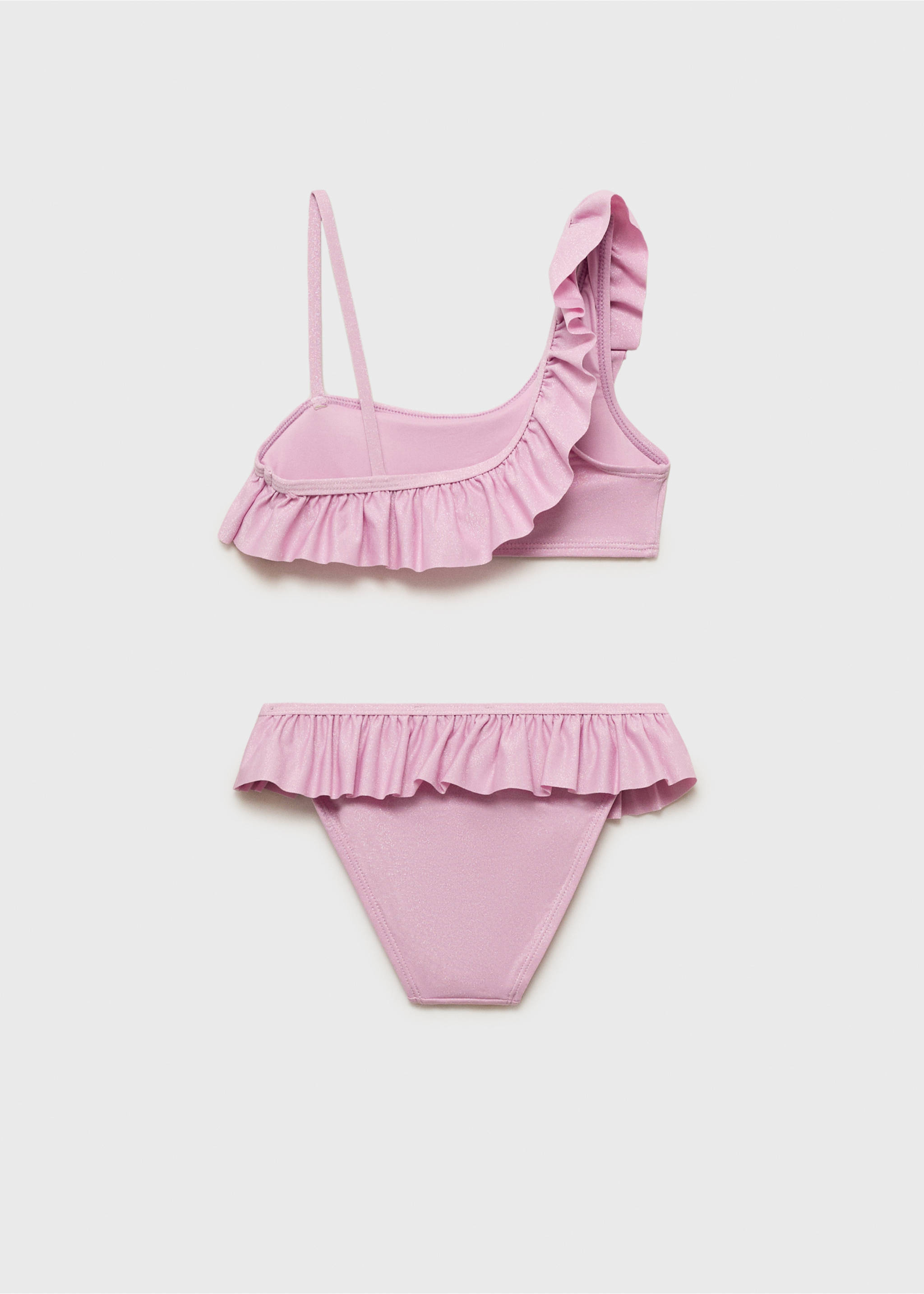Ruffled bikini - Reverse of the article, Pink. Ref: 87057681-00.