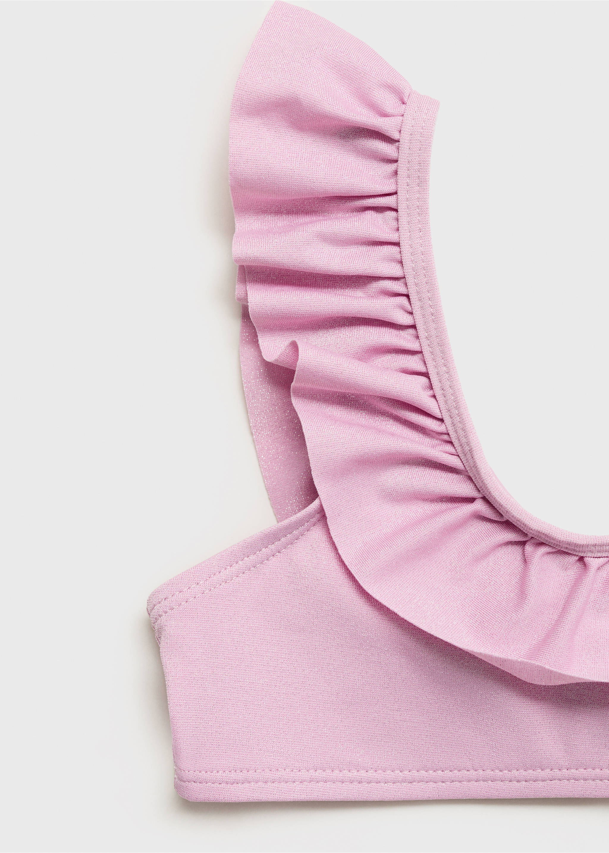 Ruffled bikini - Details of the article 8, Pink. Ref: 87057681-00.