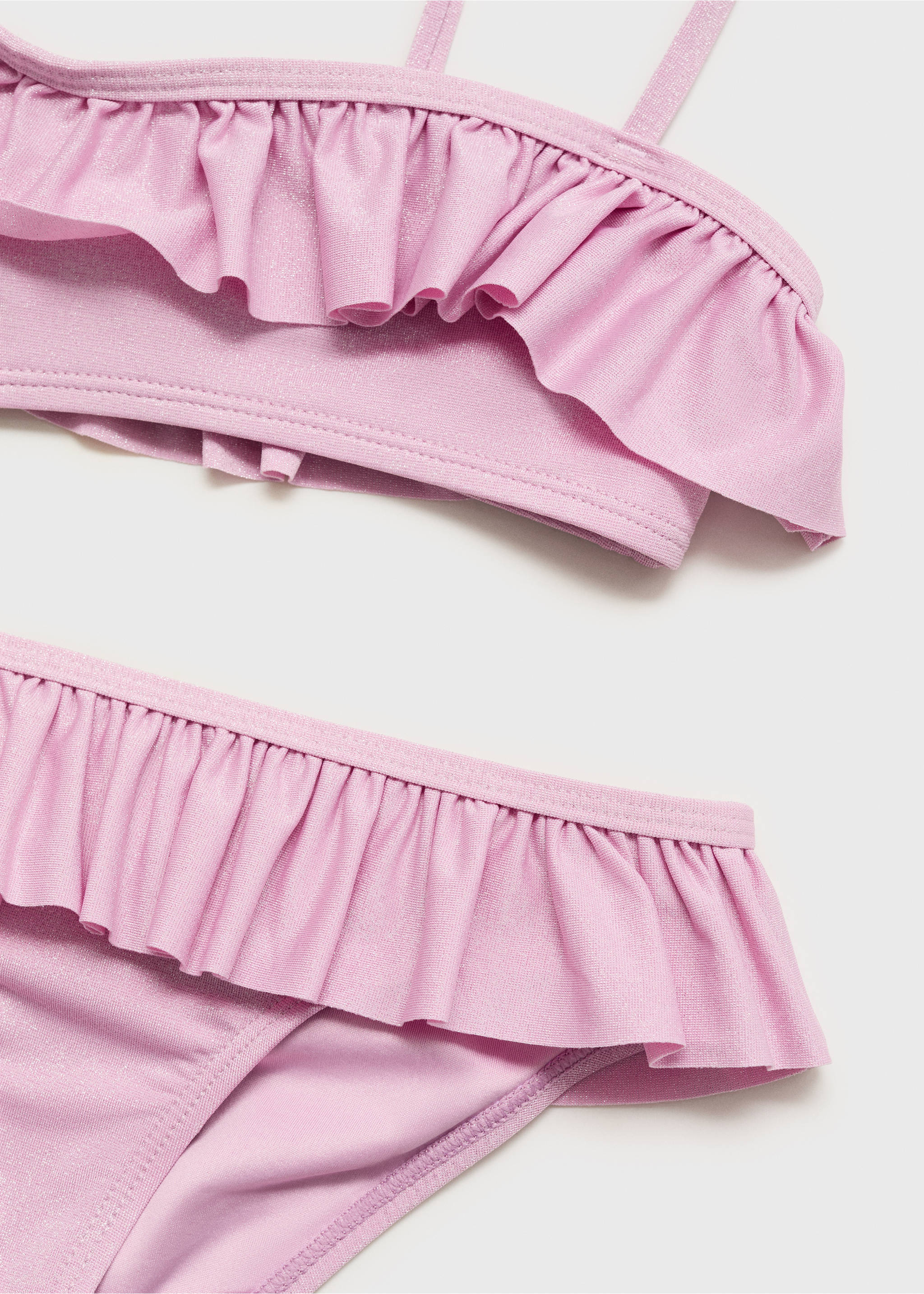 Ruffled bikini - Details of the article 0, Pink. Ref: 87057681-00.