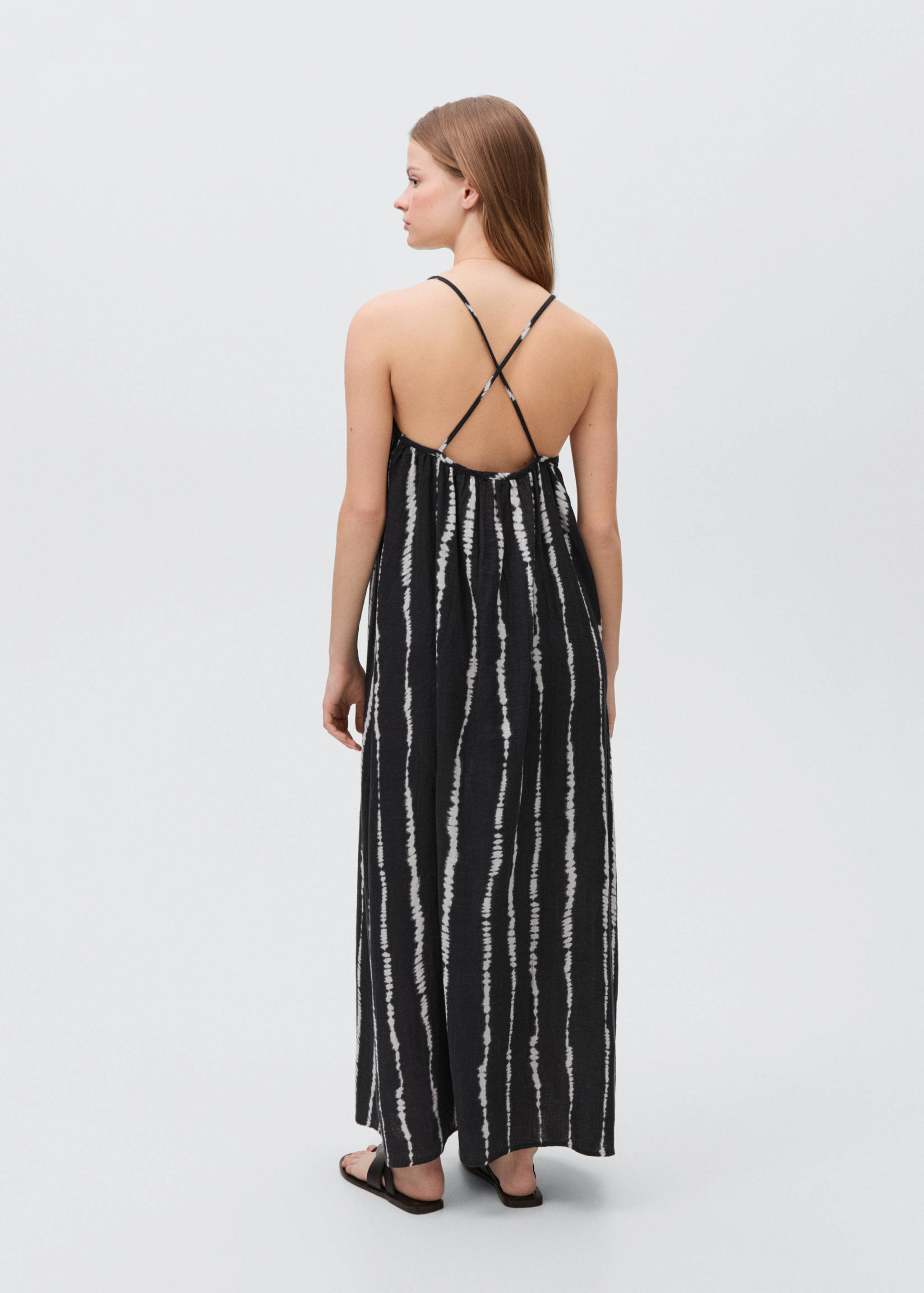 Long tie-dye dress - Reverse of the article