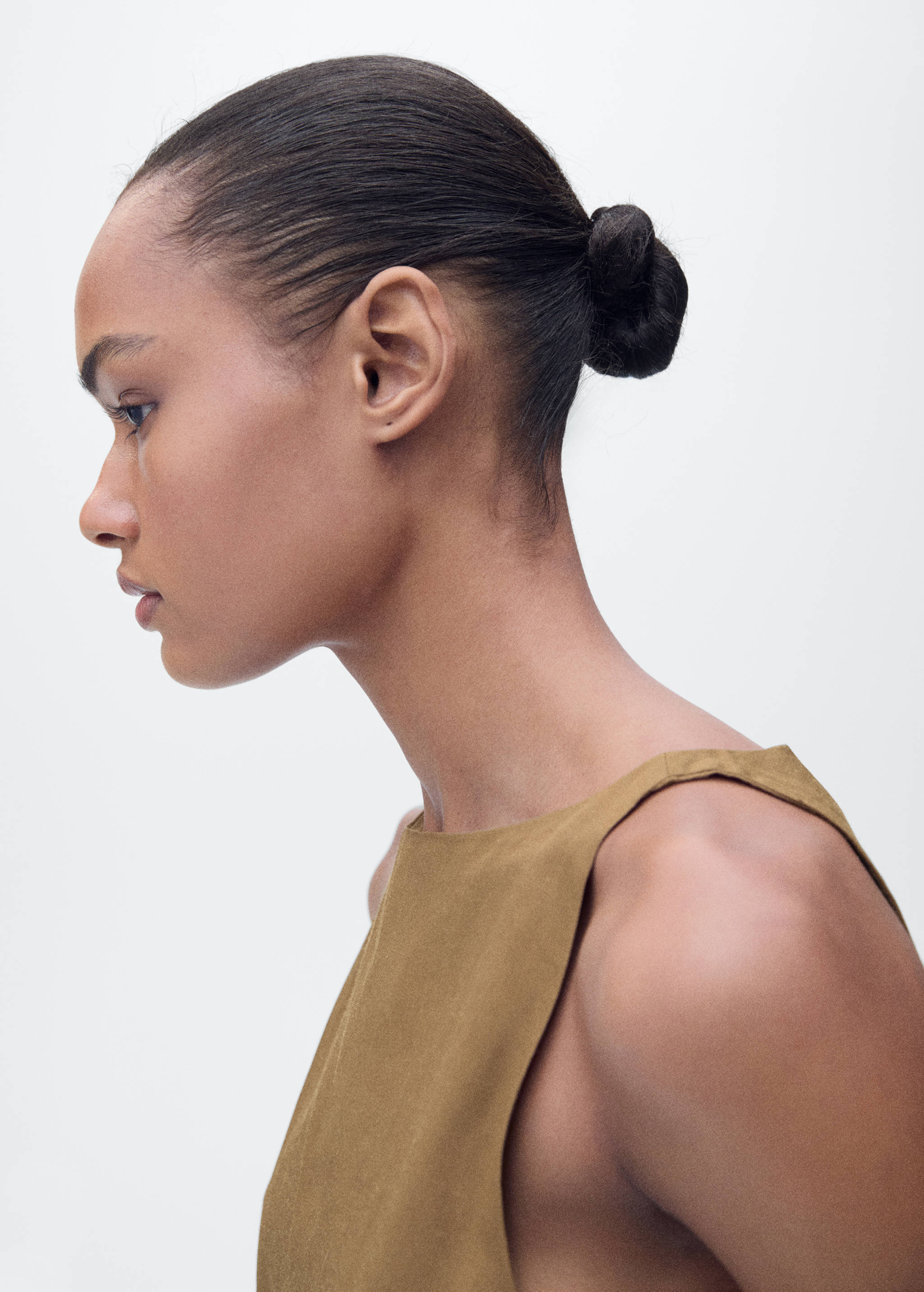 Top lin mélangé nœud - Détail de l'article 1