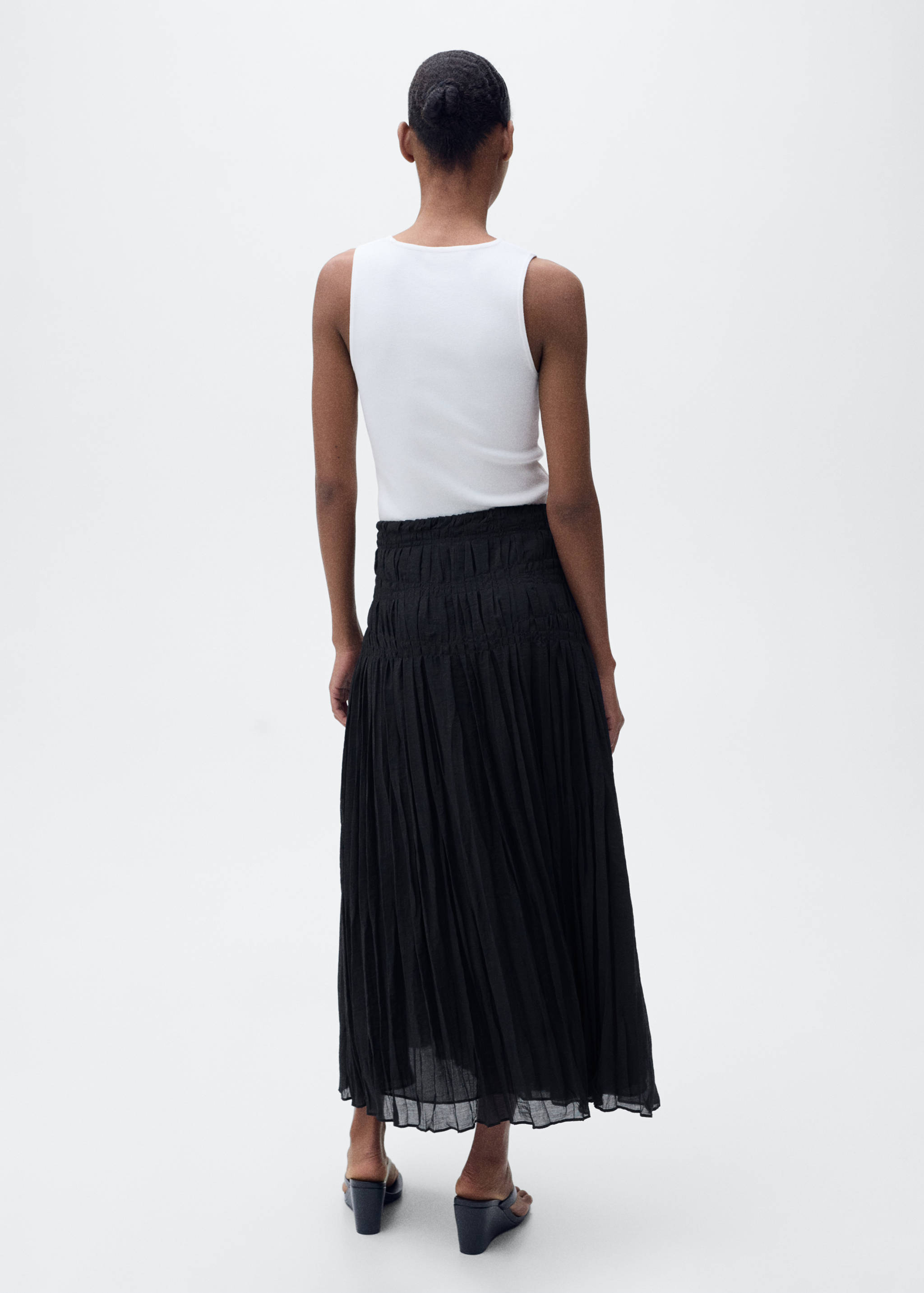 Gathered midi-skirt - Reverse of the article