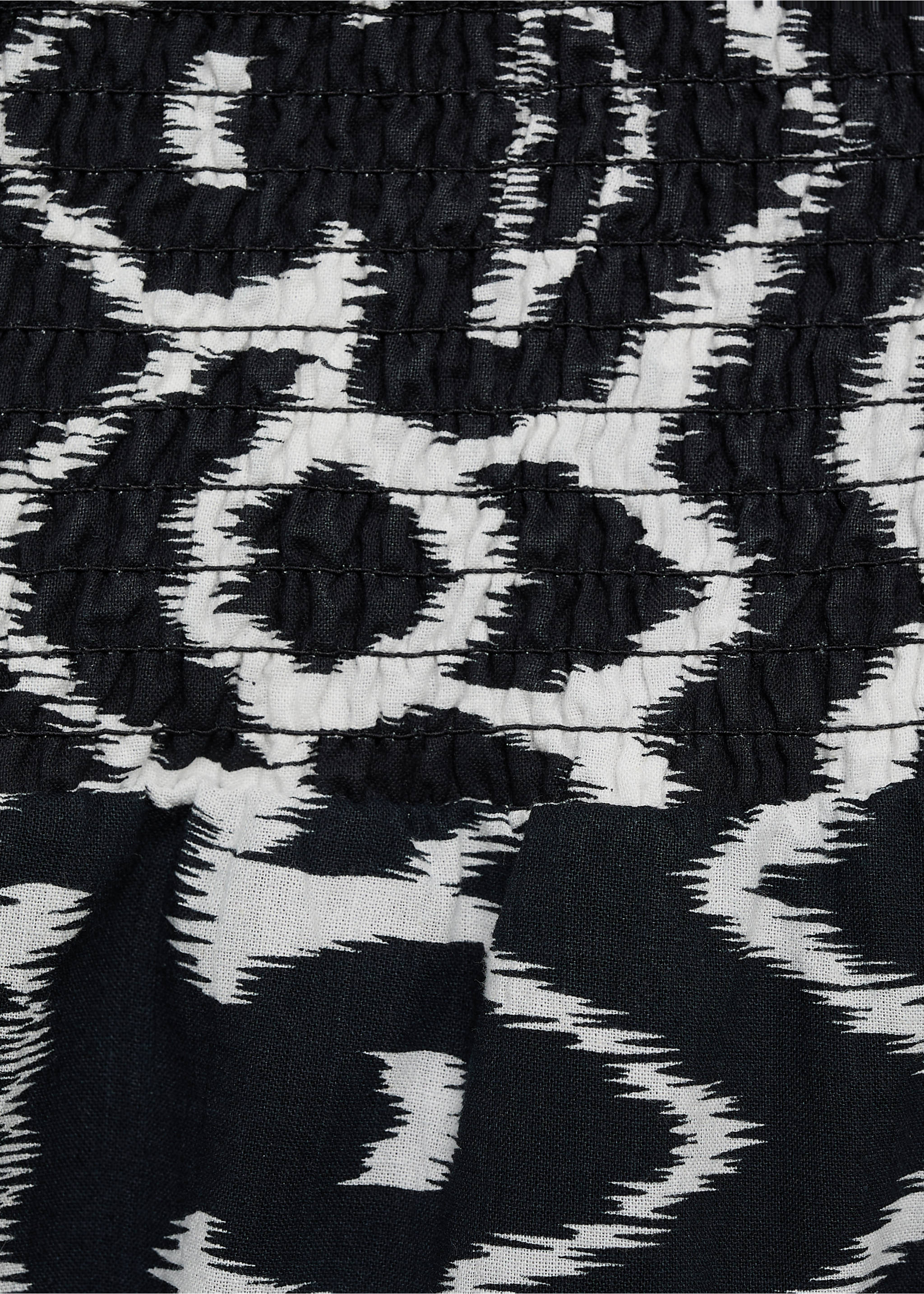 Calças retas estampadas - Pormenor do artigo 8, Preto. Ref: 87057692-00.