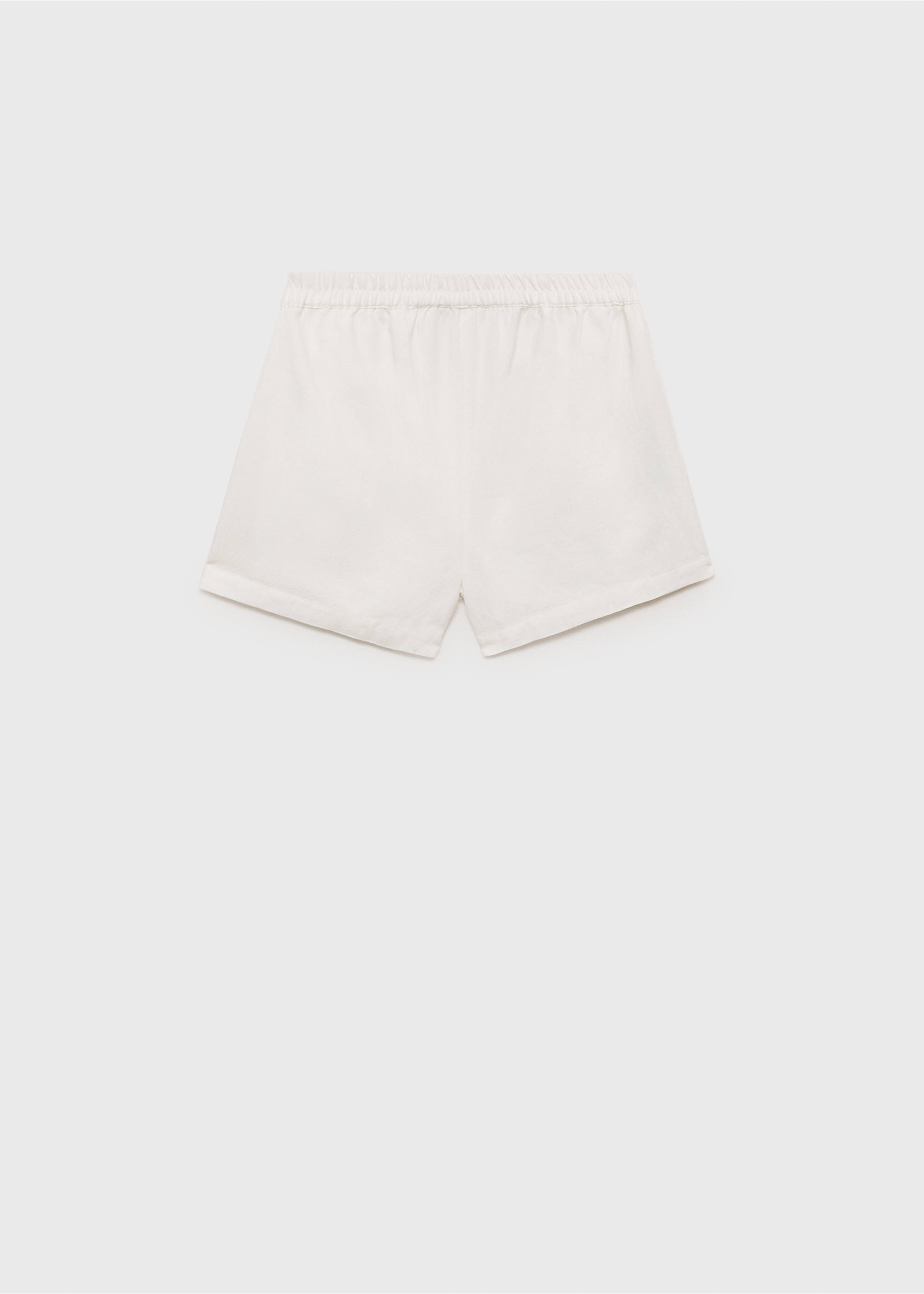Shorts cintura elástica - Reverso del artículo, Blanco. Ref: 87057694-00.