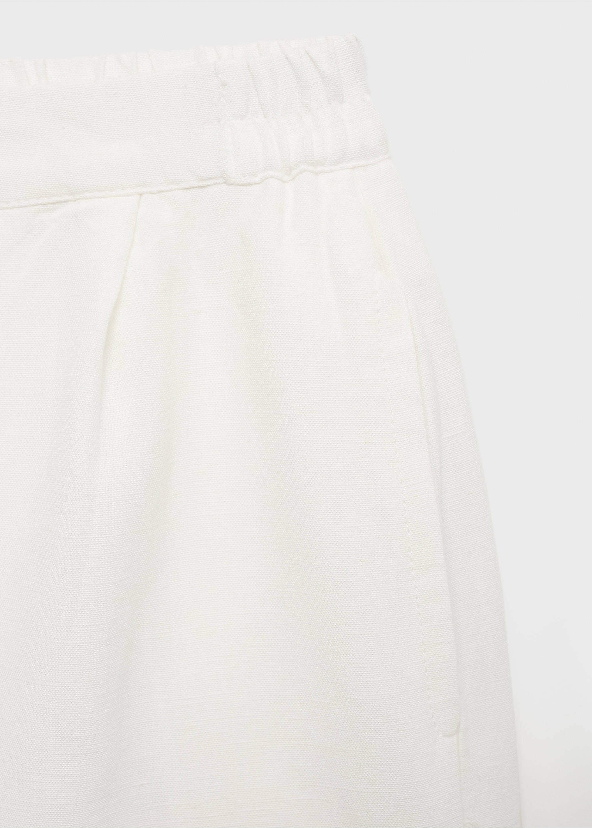 Shorts cintura elástica - Detalle del artículo 8, Blanco. Ref: 87057694-00.
