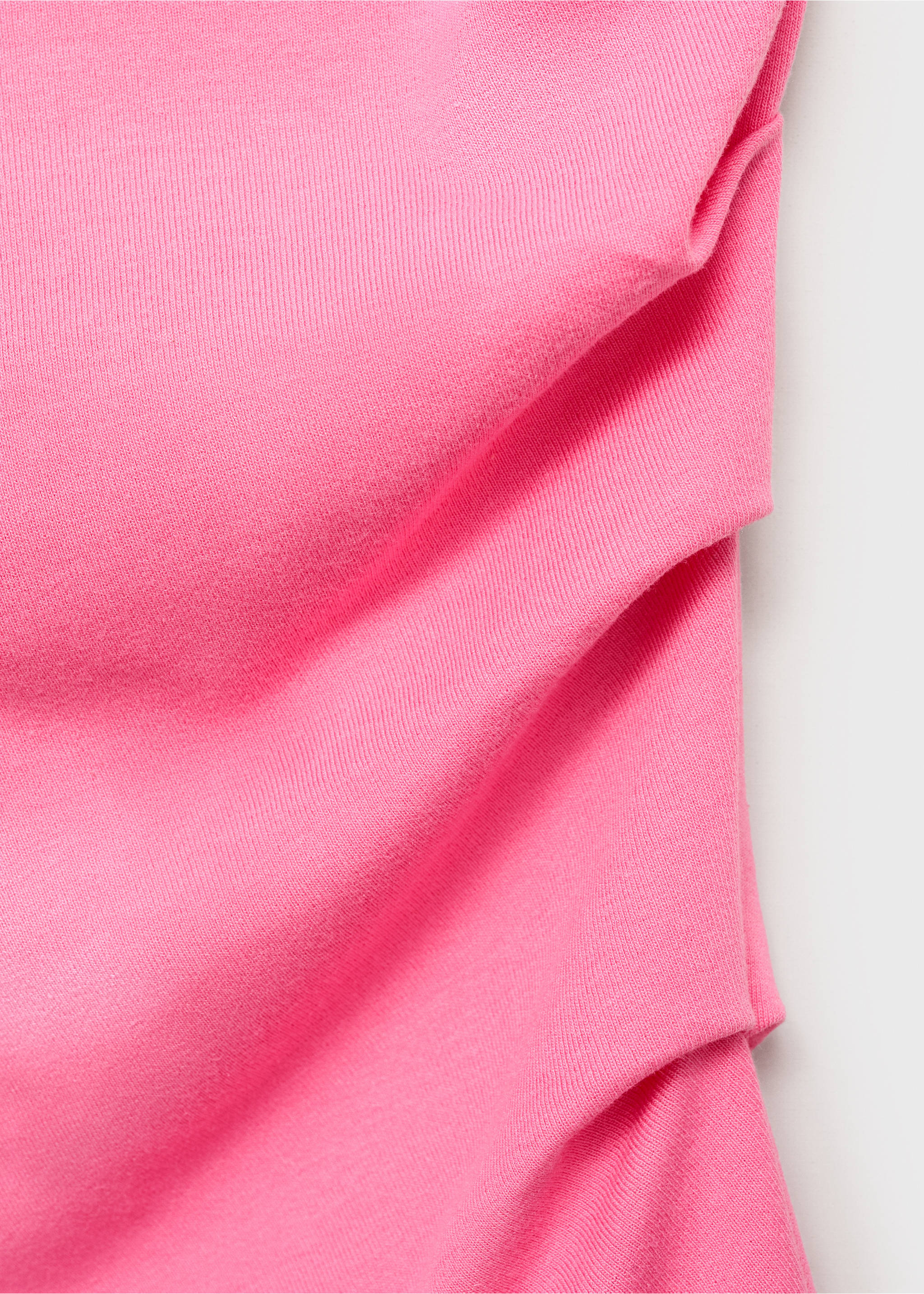 Asymmetrical modal top - Details of the article 8, Pink. Ref: 87057713-00.