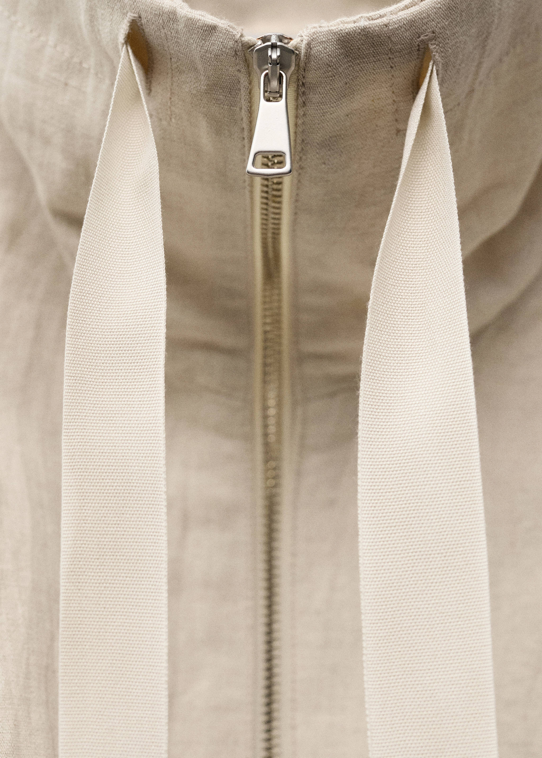 Linen-blend cropped jacket - Details of the article 0
