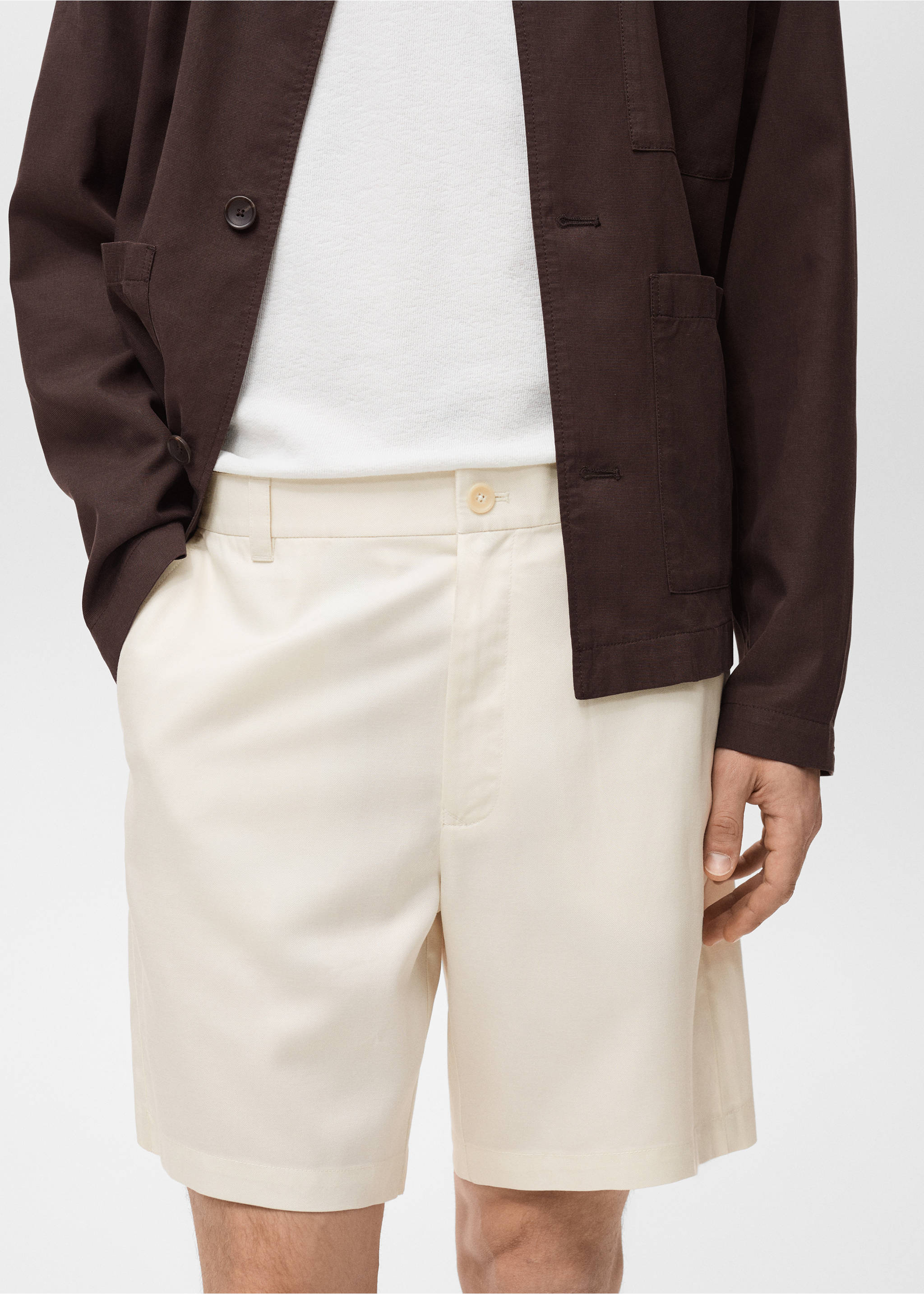 Bermudes fluides rectes - Detall de l'article 1, Cru. Ref: 87057887-00.