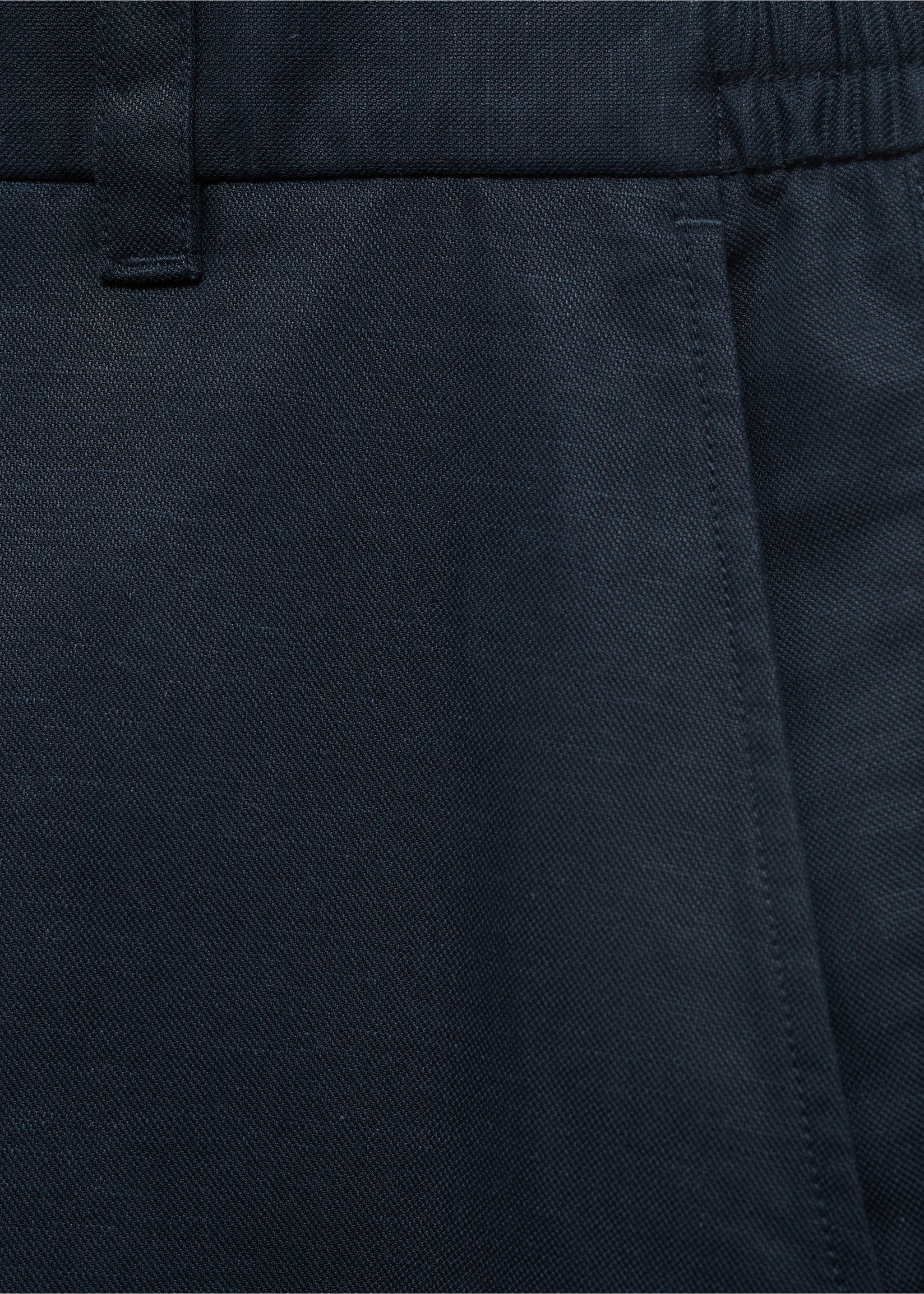 Bermuda fluide droit - Détail de l'article 0, Bleu marine foncé. Ref: 87057887-00.