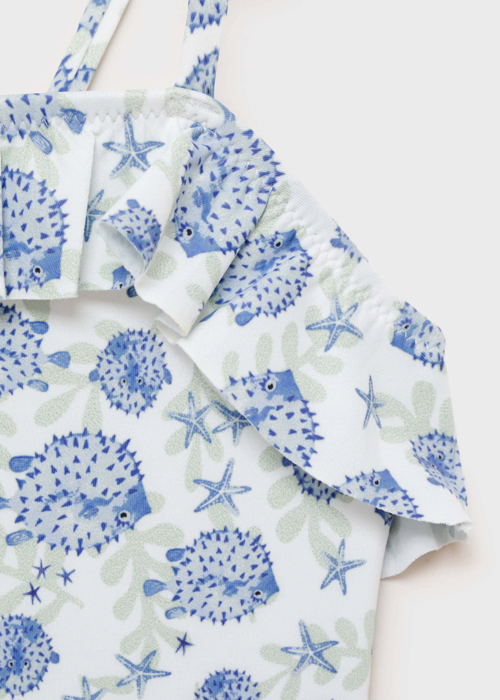 Kostium kąpielowy z nadrukiem i falbaną - Szczegóły artykułu 8