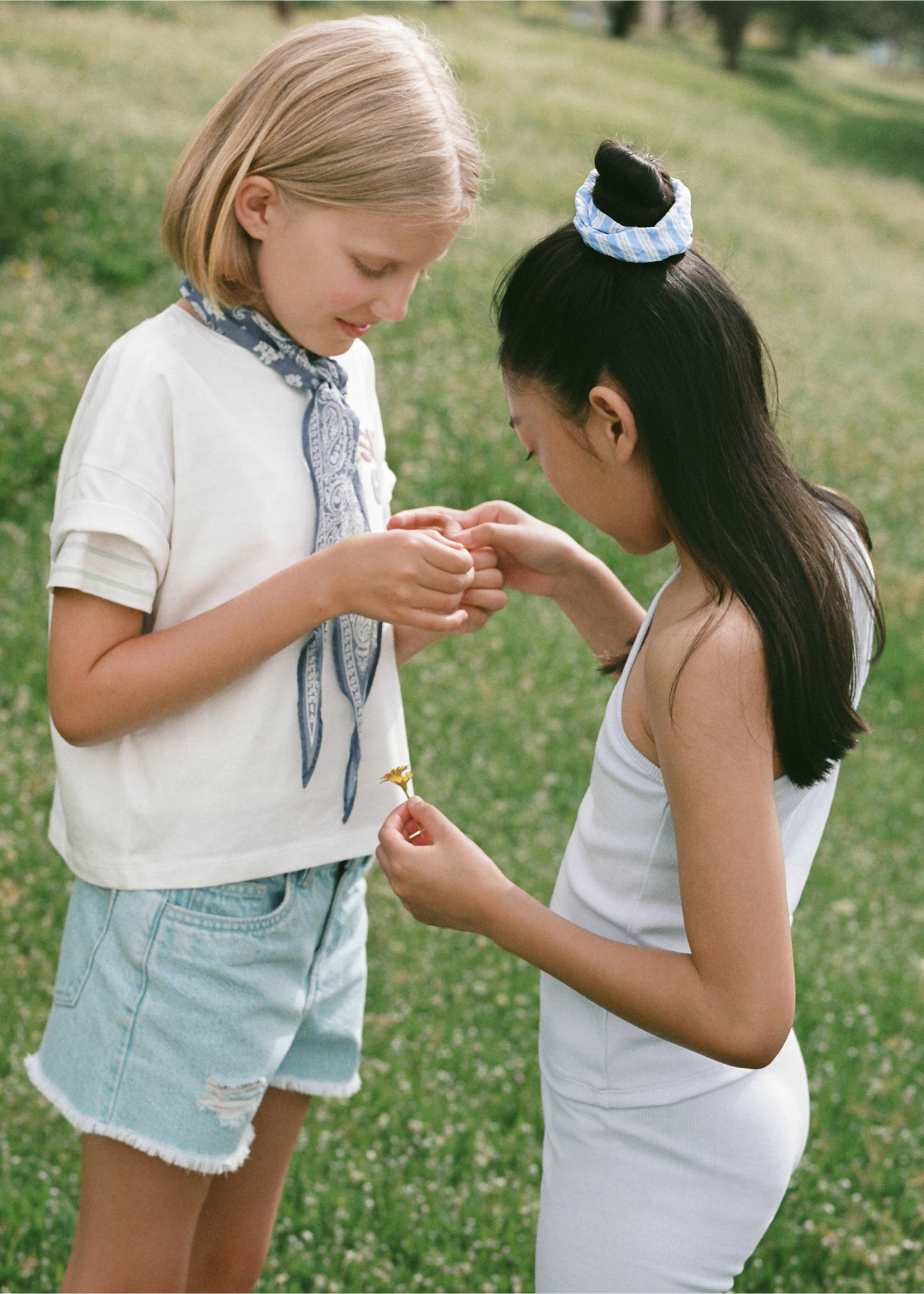 Leggings scurți ripsați - Detaliu al articolului 6, Albastru celest. Ref: 87057890-00.