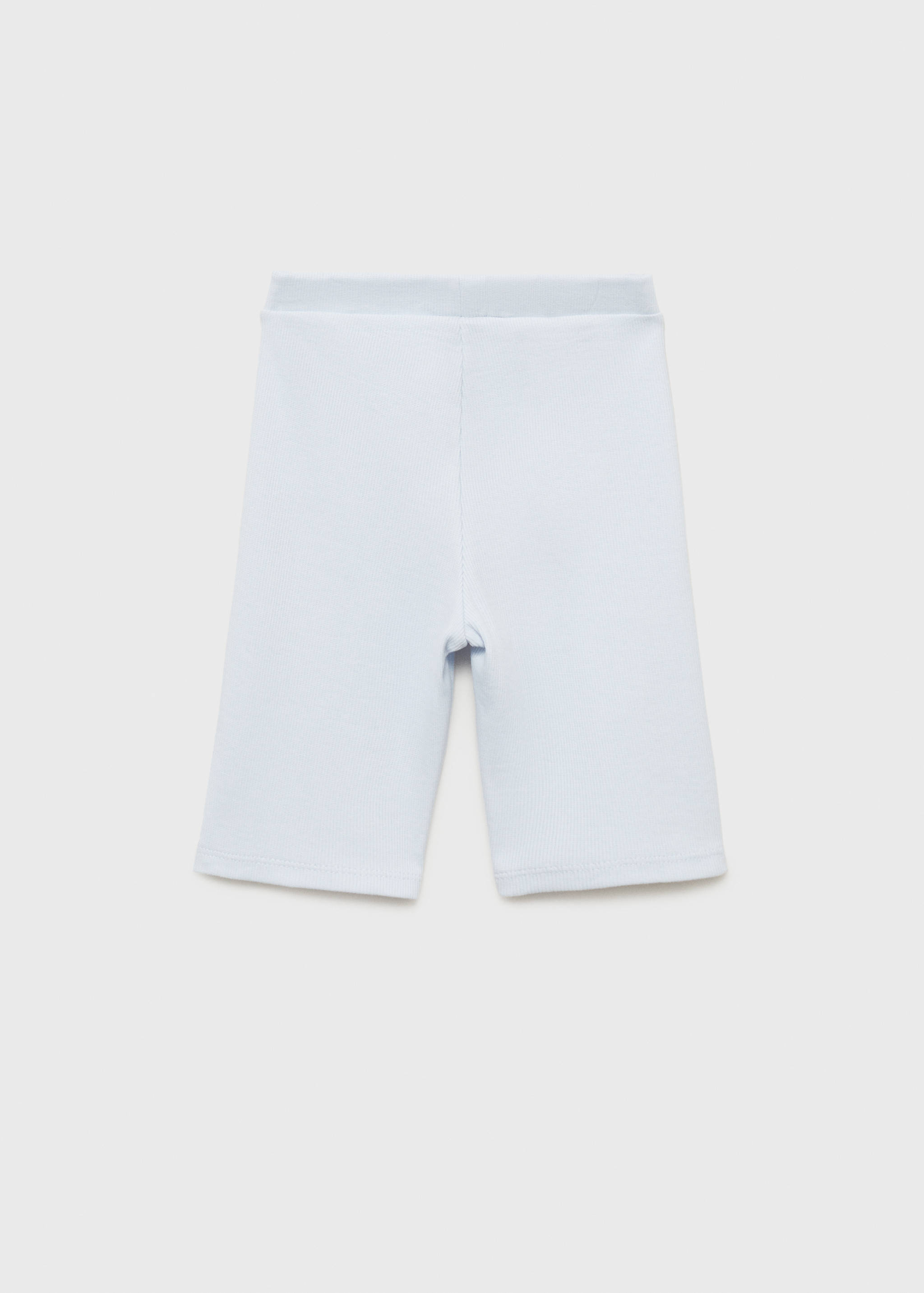 Ribbed short leggings - Reverse of the article