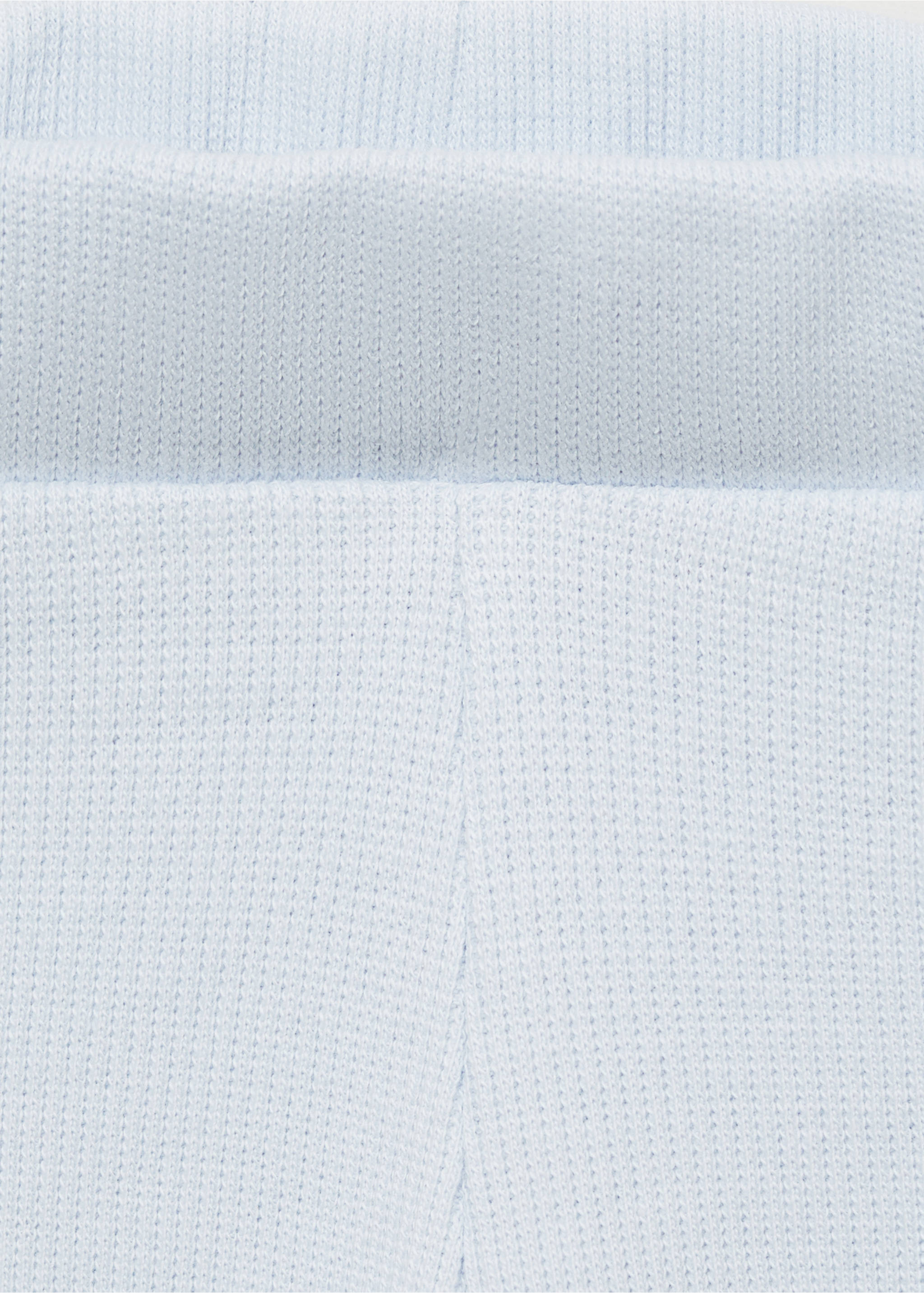 Leggings scurți ripsați - Detaliu al articolului 8, Albastru celest. Ref: 87057890-00.