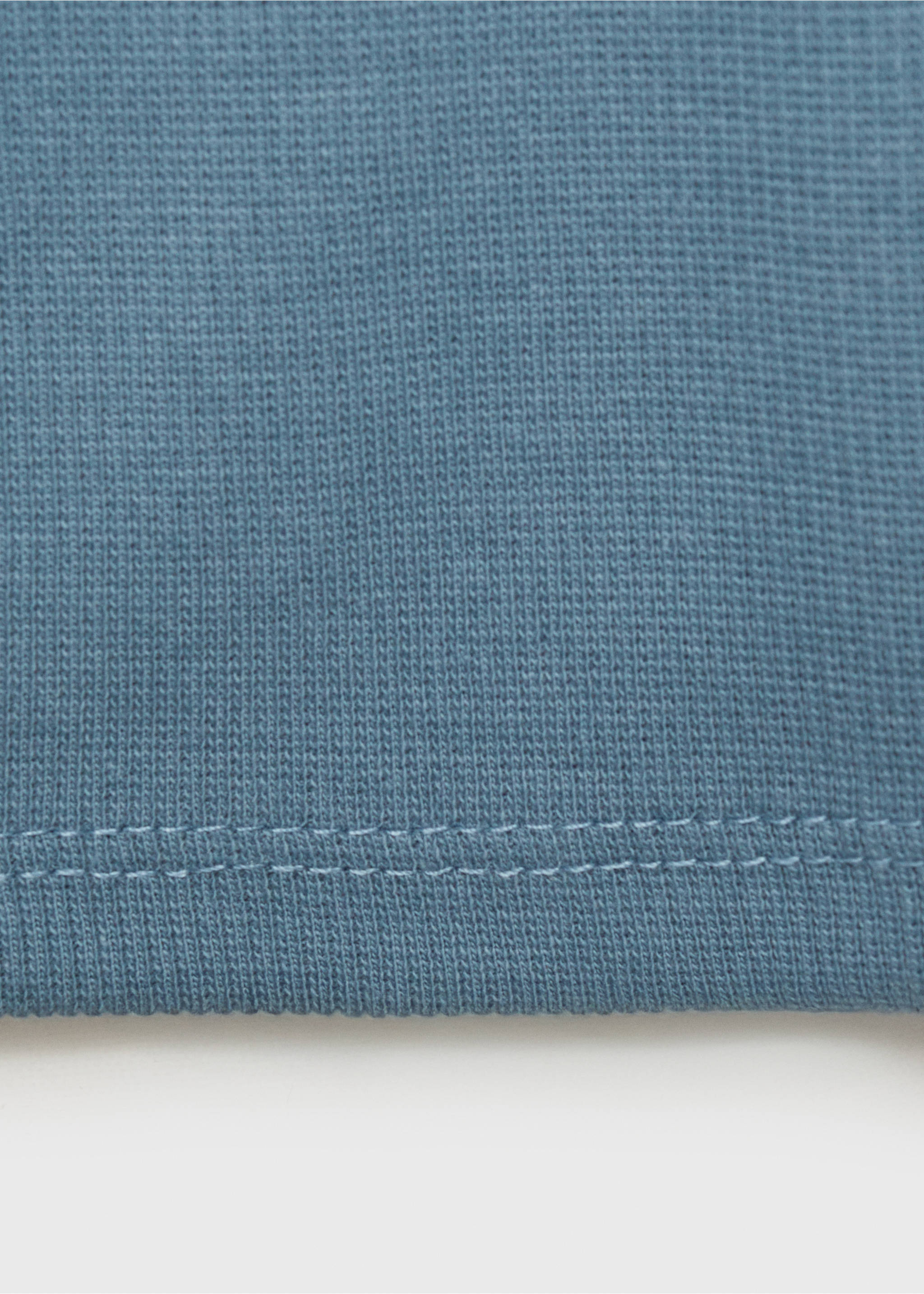 Ribbed short leggings - Details of the article 0, Petrol Blue. Ref: 87057890-00.