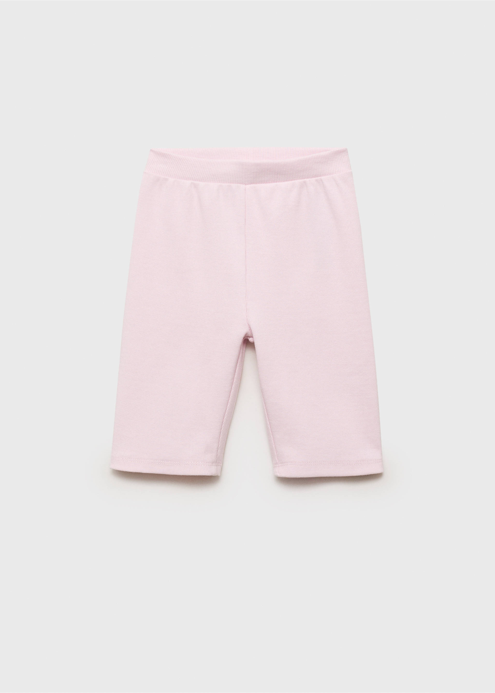 Ribbed short leggings - Article without model, Pink. Ref: 87057890-00.