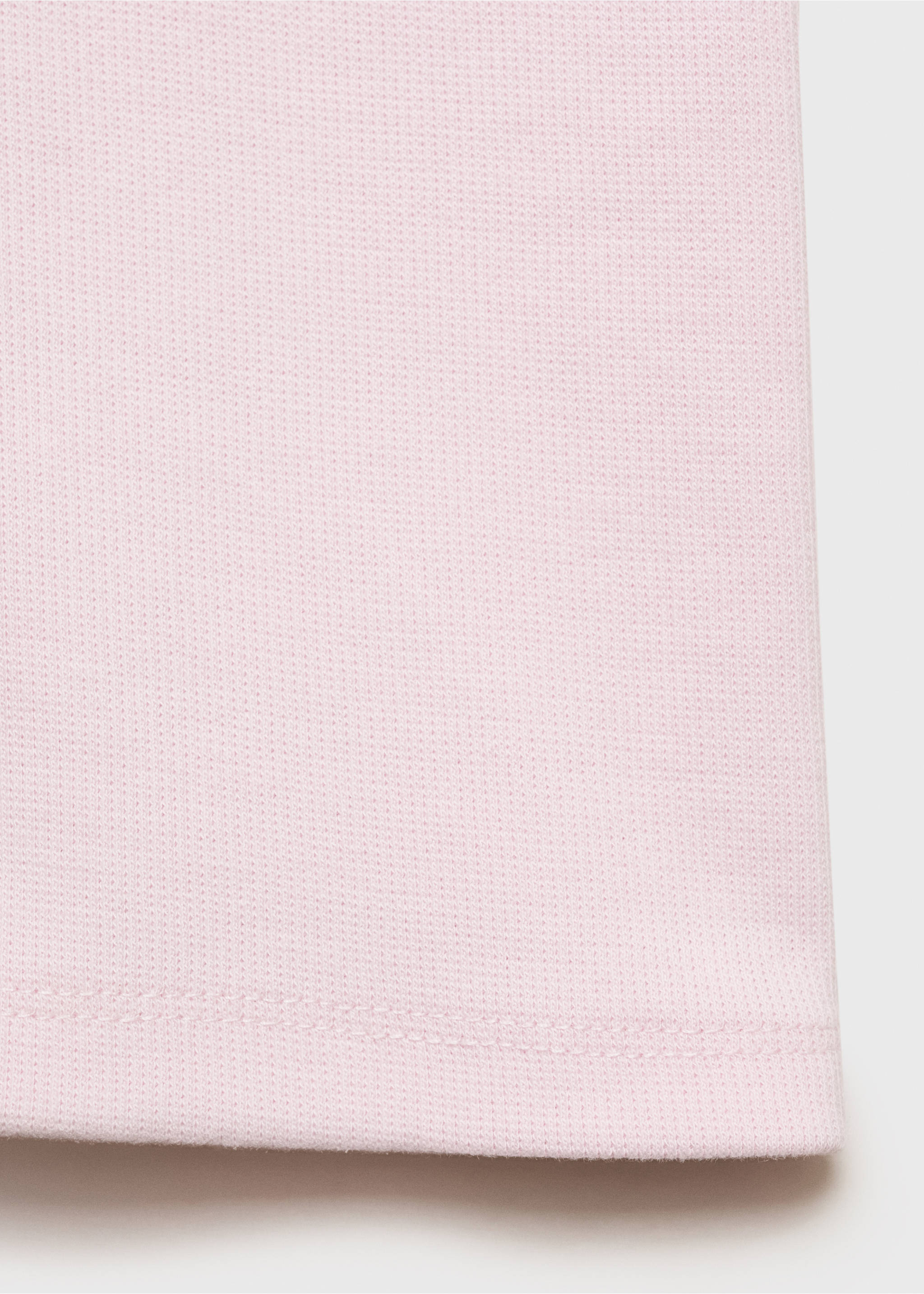 Ribbed short leggings - Details of the article 8, Pink. Ref: 87057890-00.