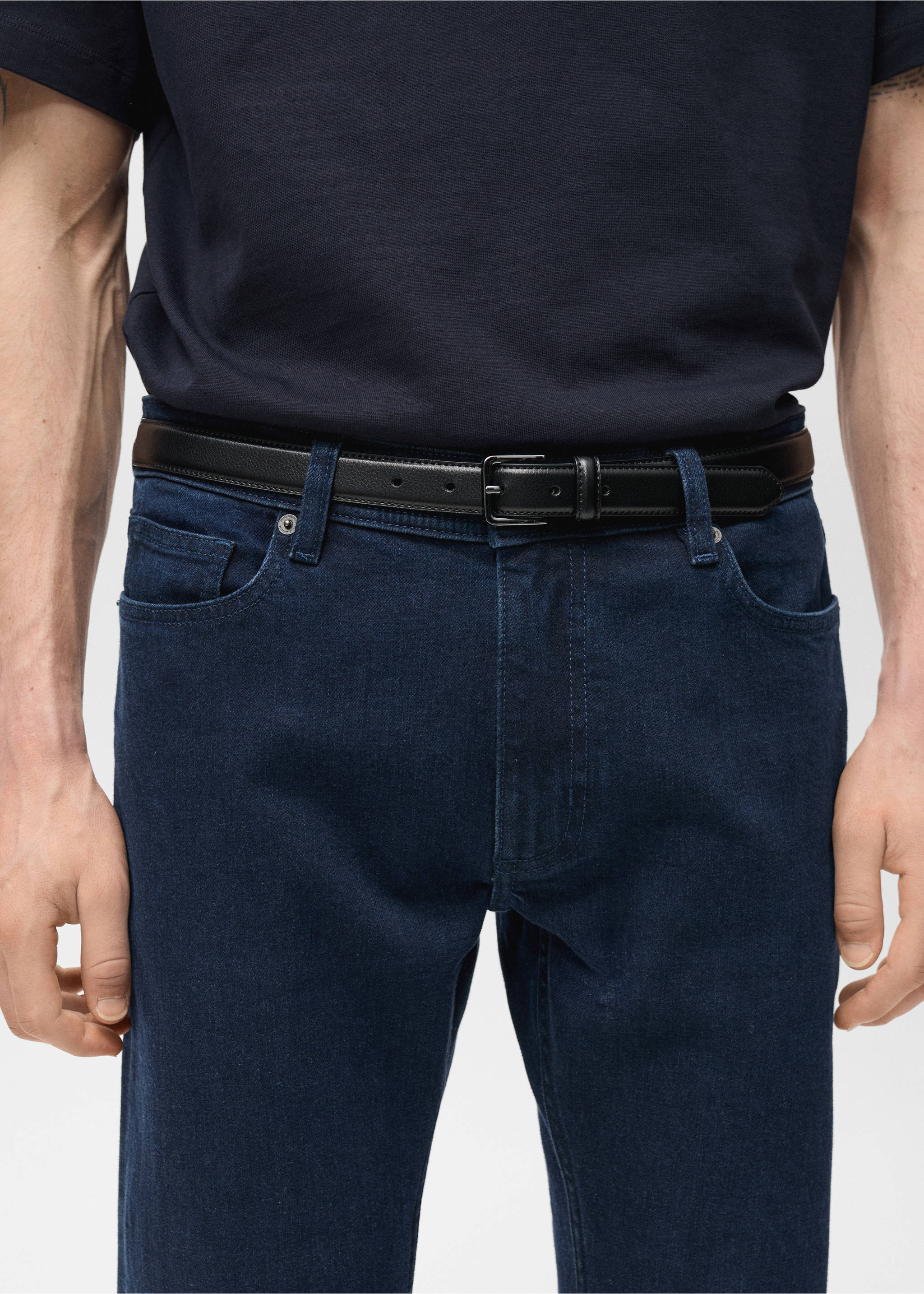 Jan slim-fit jeans - Details of the article 1, Deep Dark Blue. Ref: 87057891-00.