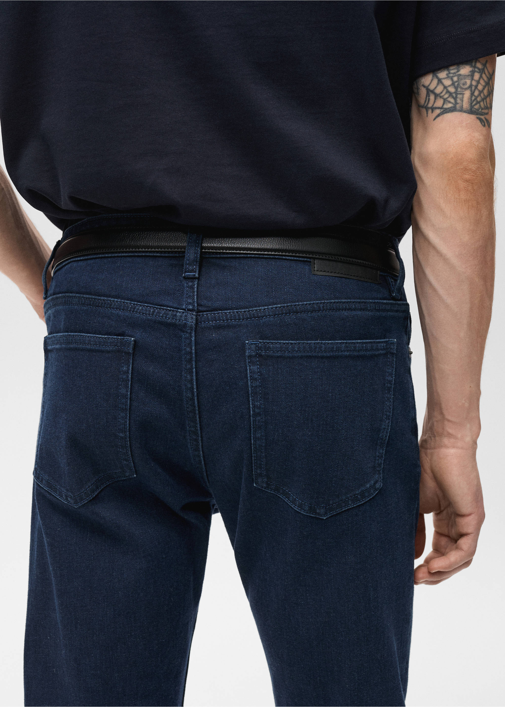 Jan slim-fit jeans - Details of the article 3, Deep Dark Blue. Ref: 87057891-00.