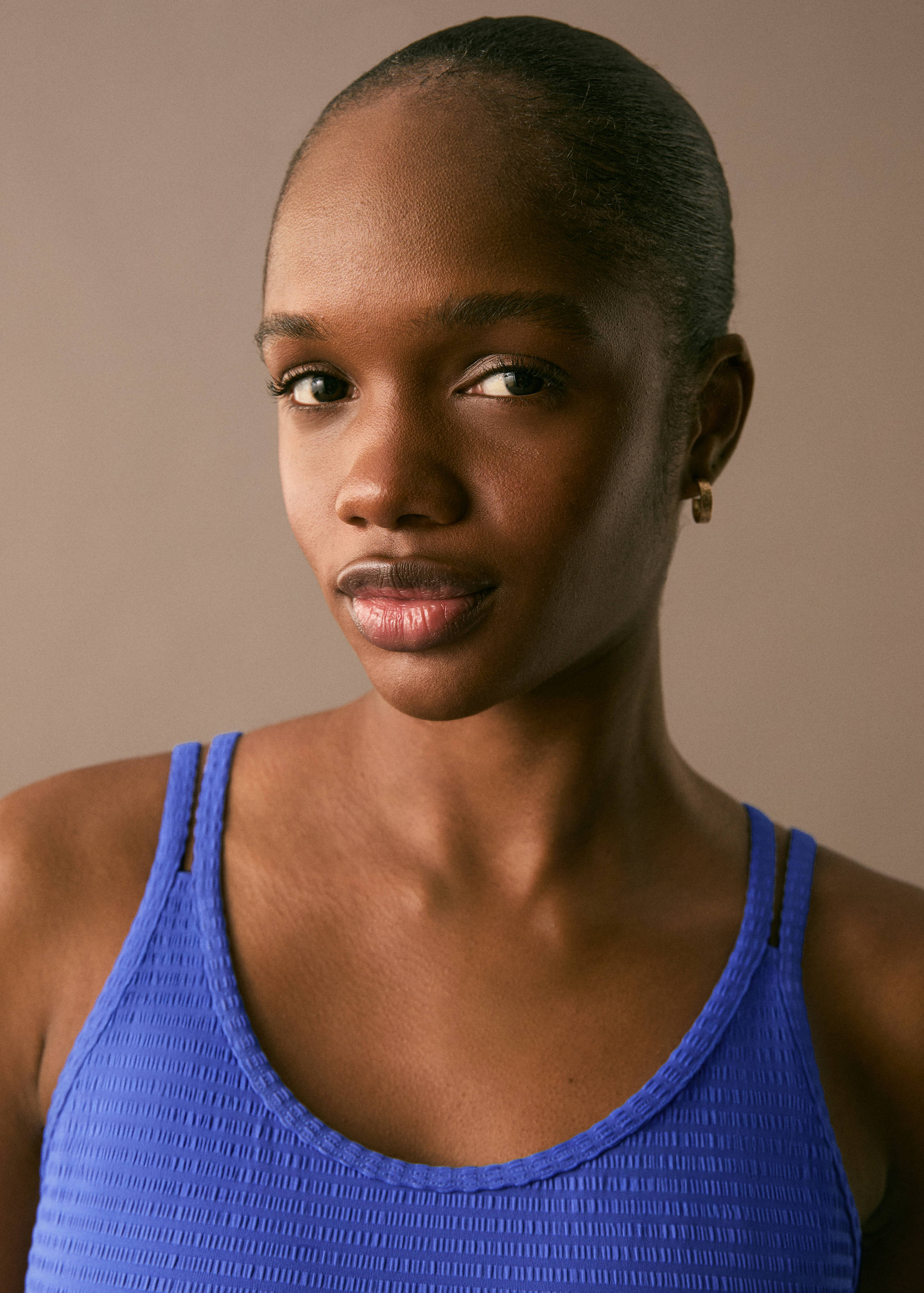 Textured swimsuit - Details of the article 1