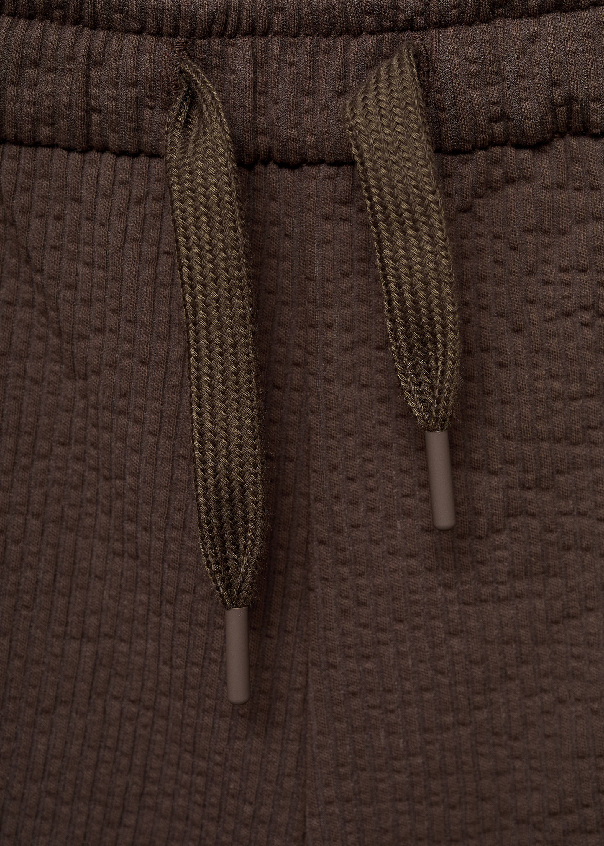 Seersucker shorts with drawstring - Details of the article 8