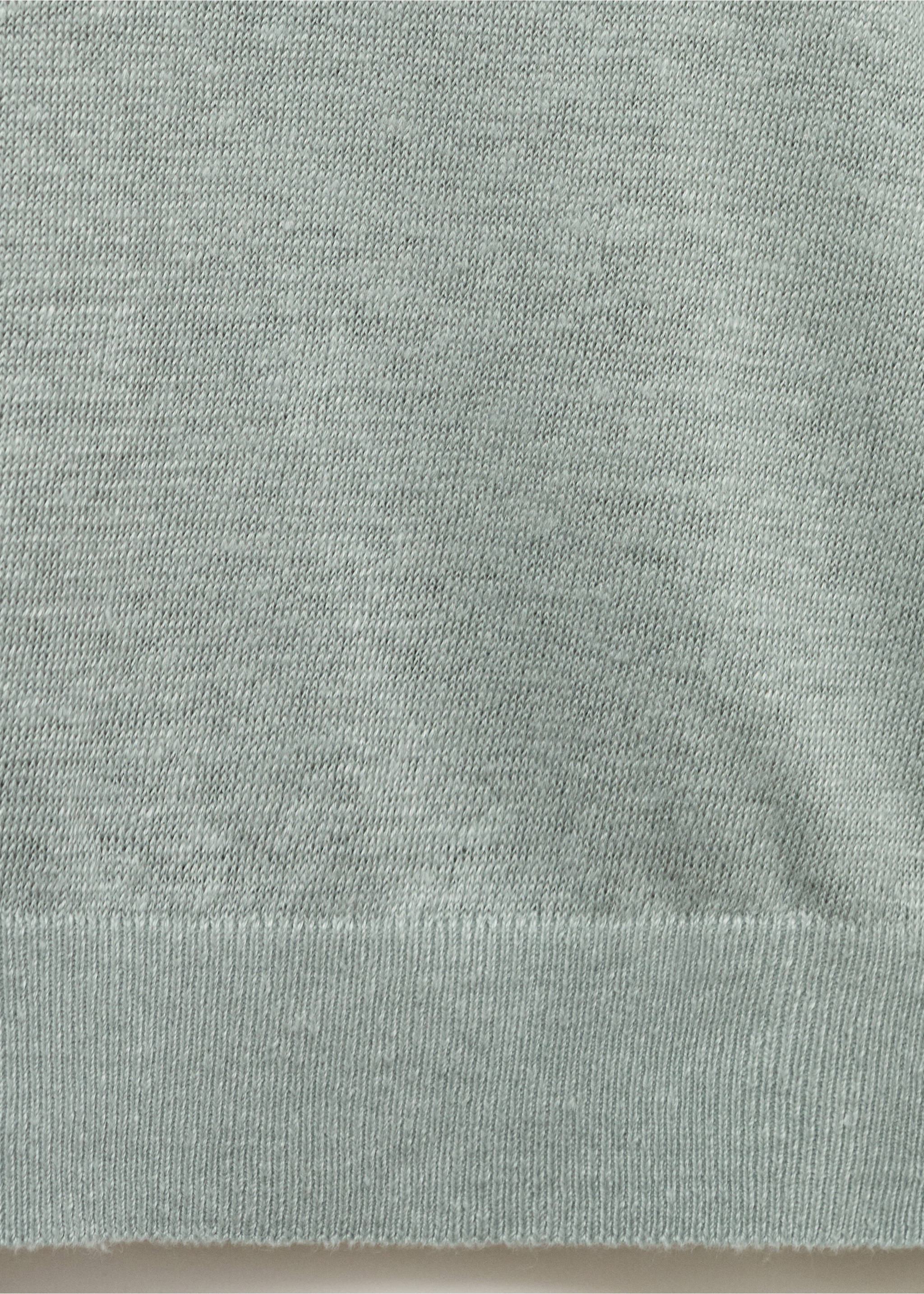 Jersey fluido 100% lino - Detalle del artículo 0, Verde agua. Ref: 87057897-00.