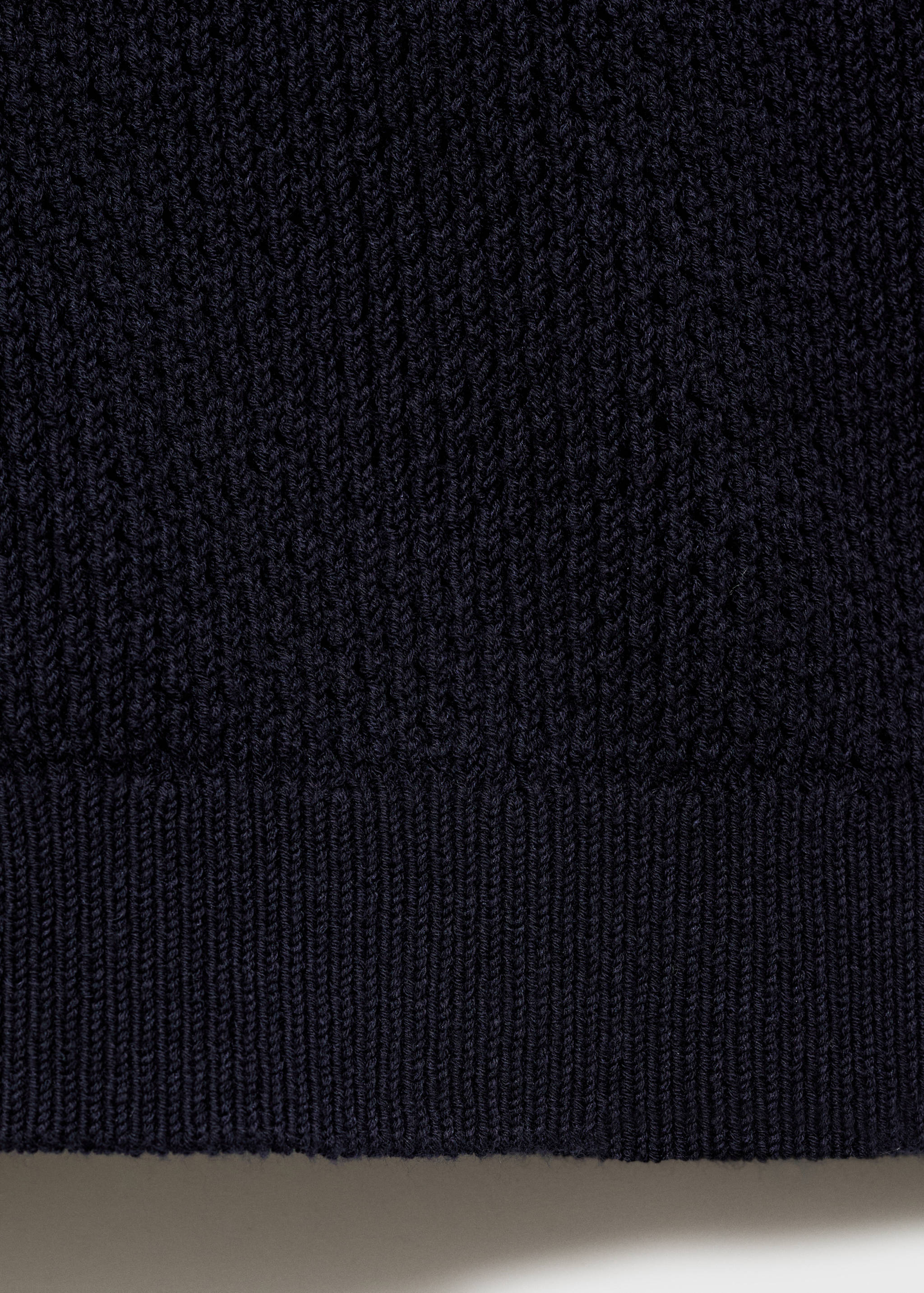 Openwork knitted cotton shirt - Details of the article 0