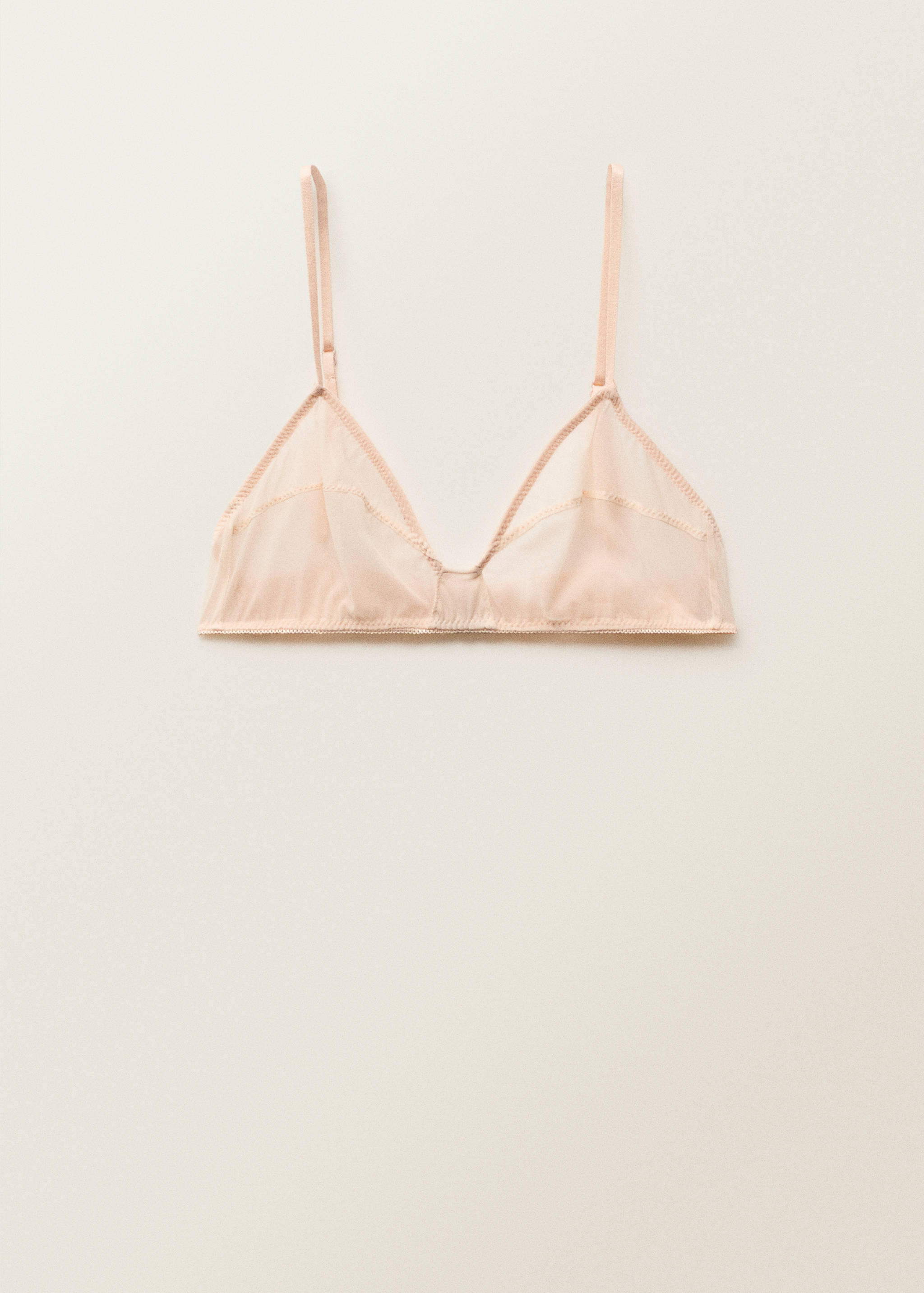 Semi-transparent bra with seam detail - Article without model