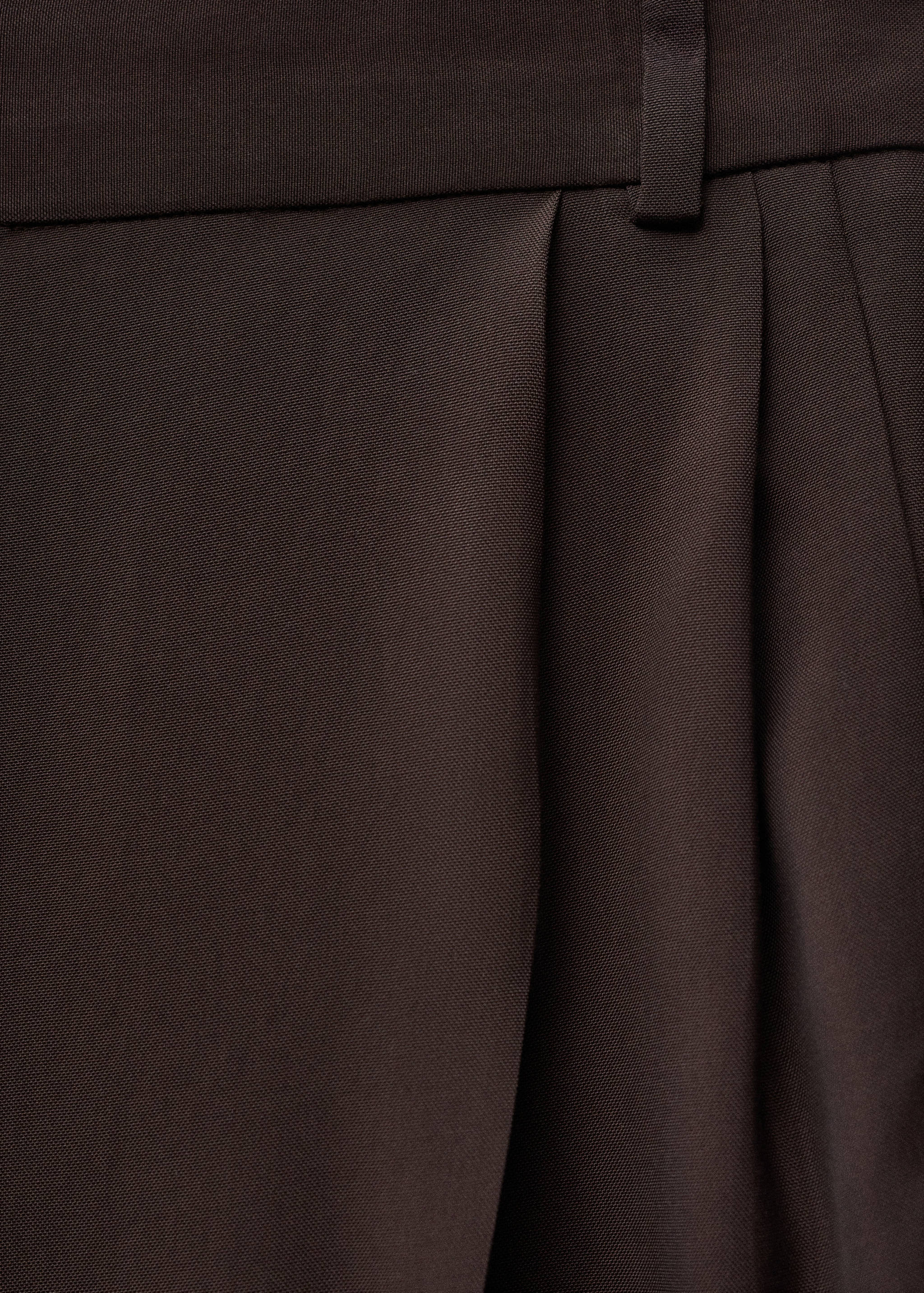 Wide leg pleated trousers - Details of the article 8