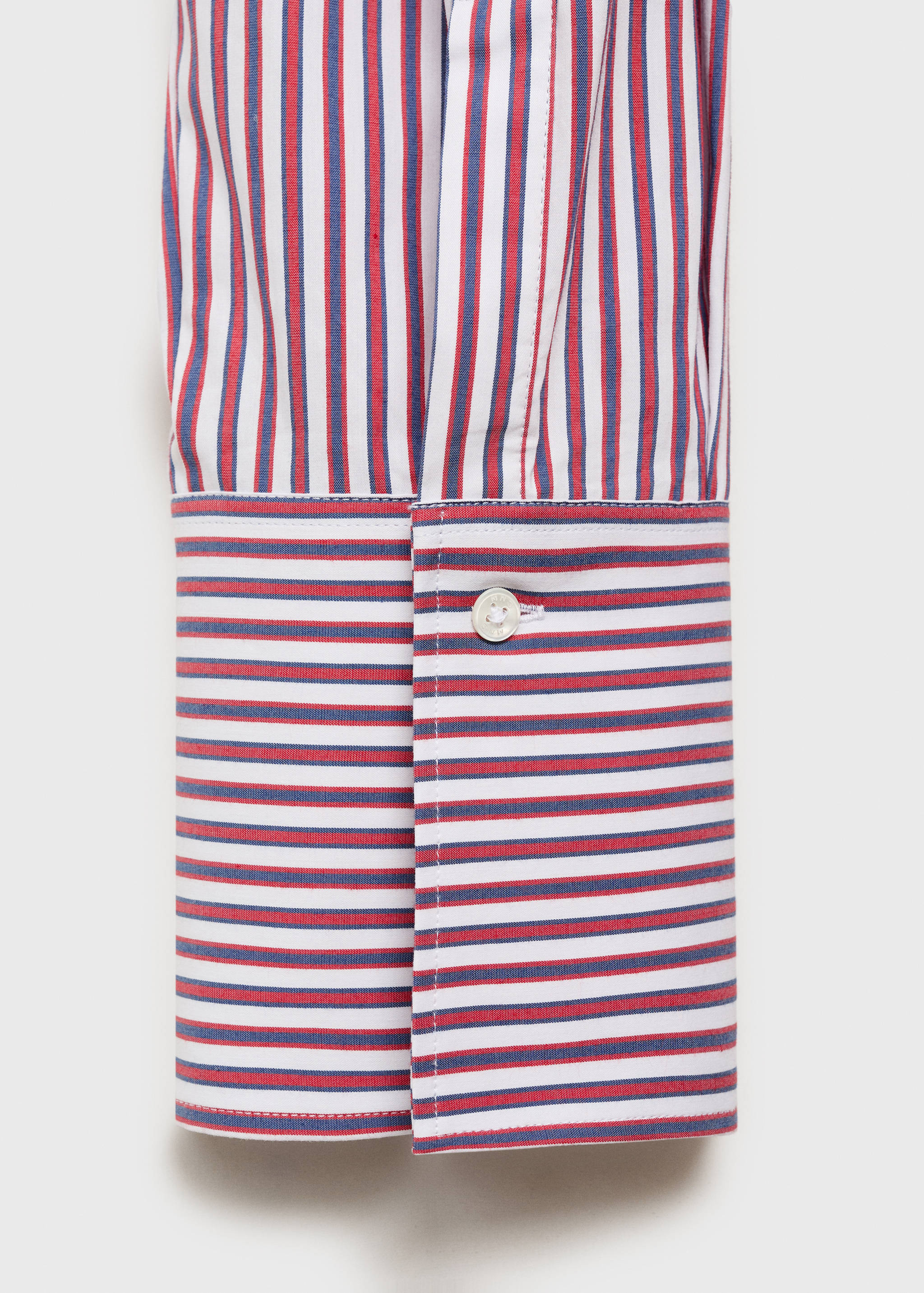 Camisa popelín rayas mensaje bordado - Detalle del artículo 0