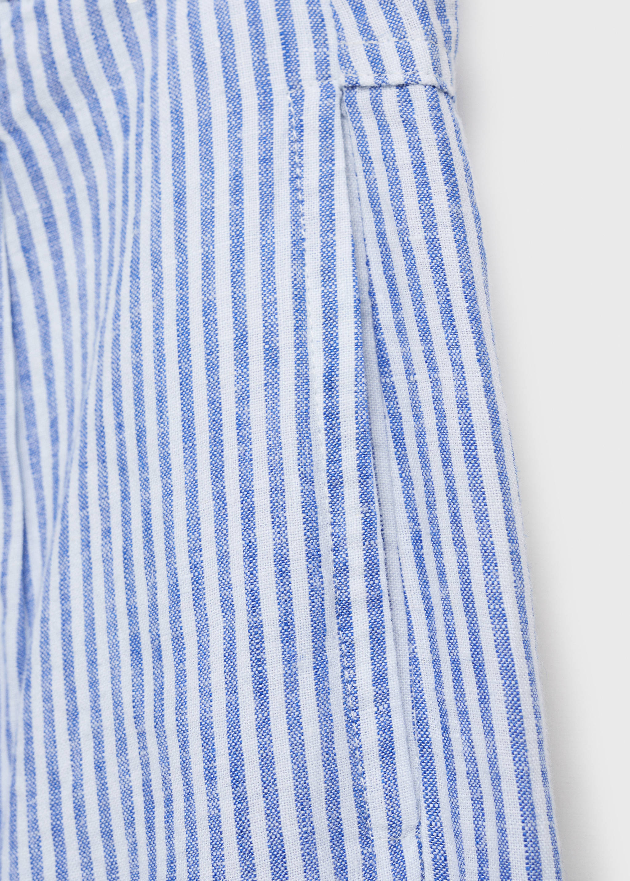 Striped linen-blend trousers - Details of the article 8