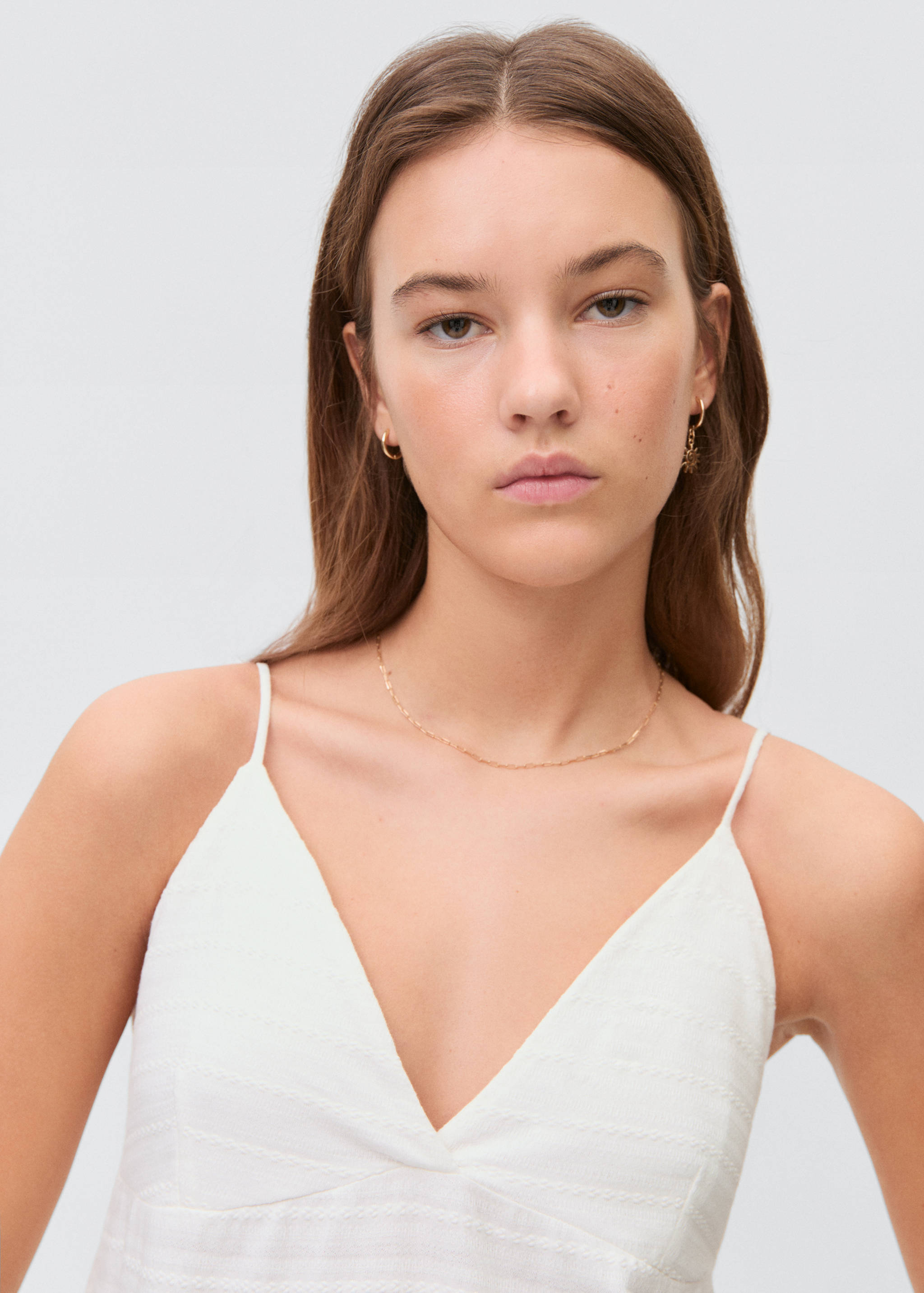 Long textured dress - Details of the article 1