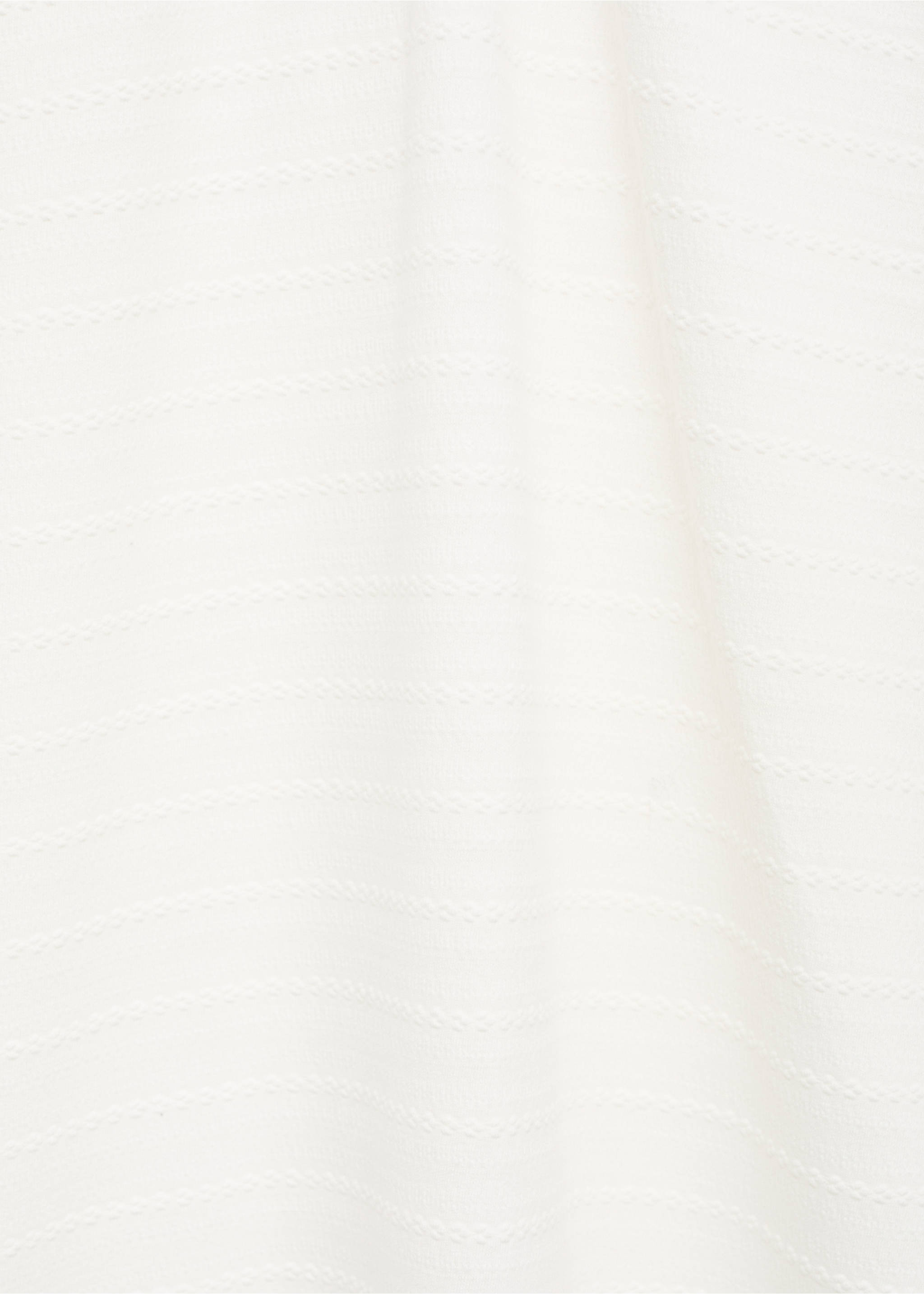 Long textured dress - Details of the article 0, Off White. Ref: 87058261-00.