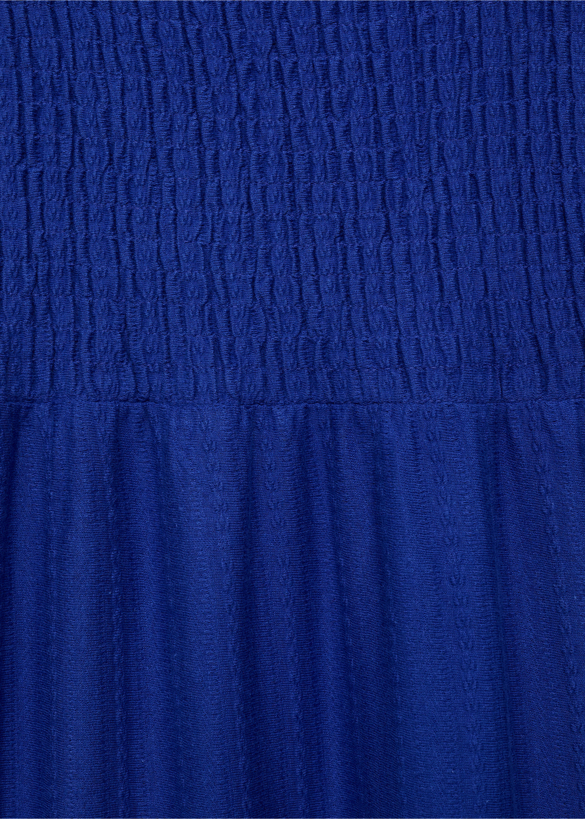 Ruched tiered dress - Details of the article 0, Blue. Ref: 87058262-00.