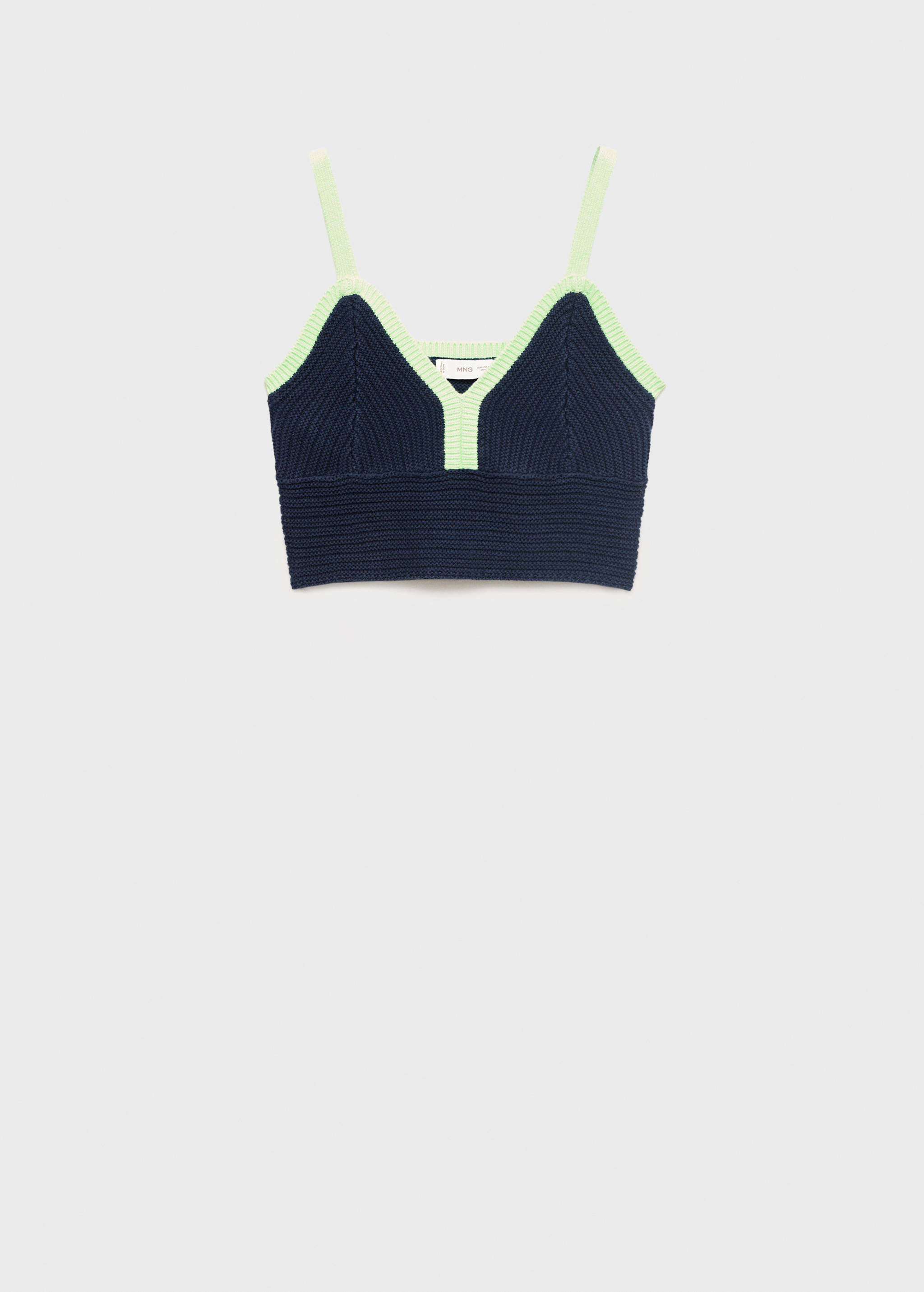 Contrasting crochet top - Article without model