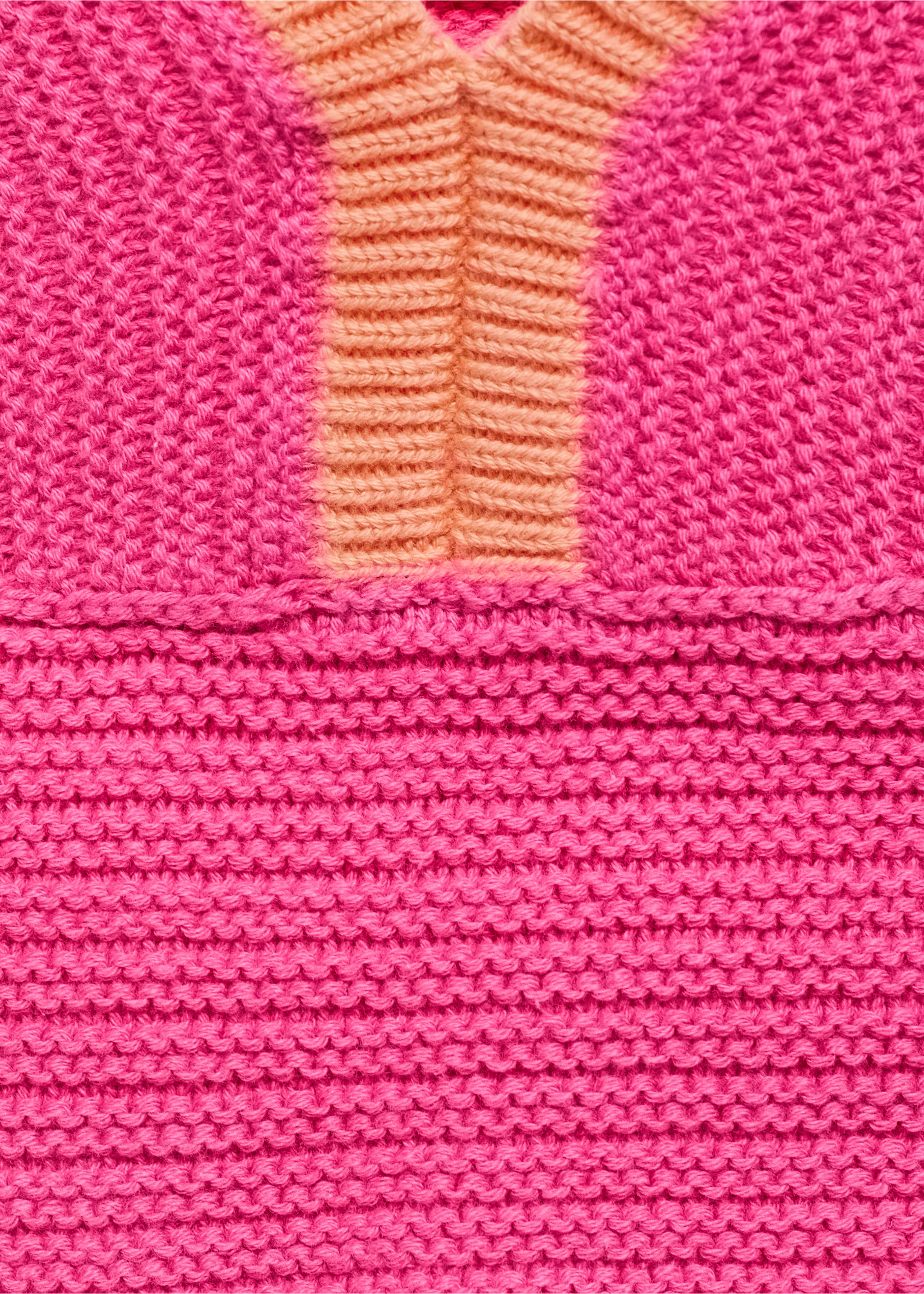 Contrasting crochet top - Details of the article 0, Pink. Ref: 87058263-00.