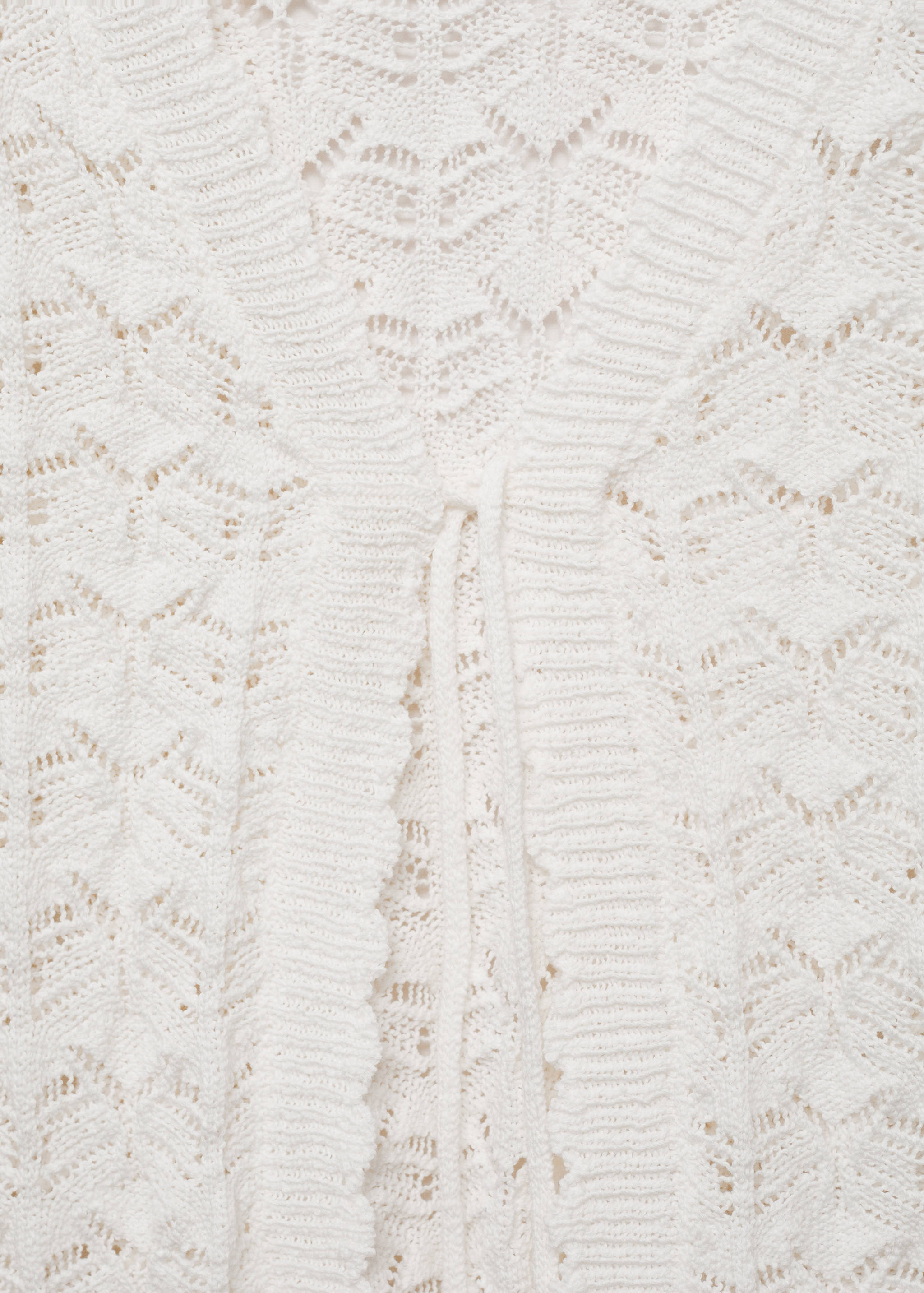 Crochet cardigan with bow closure - Details of the article 8