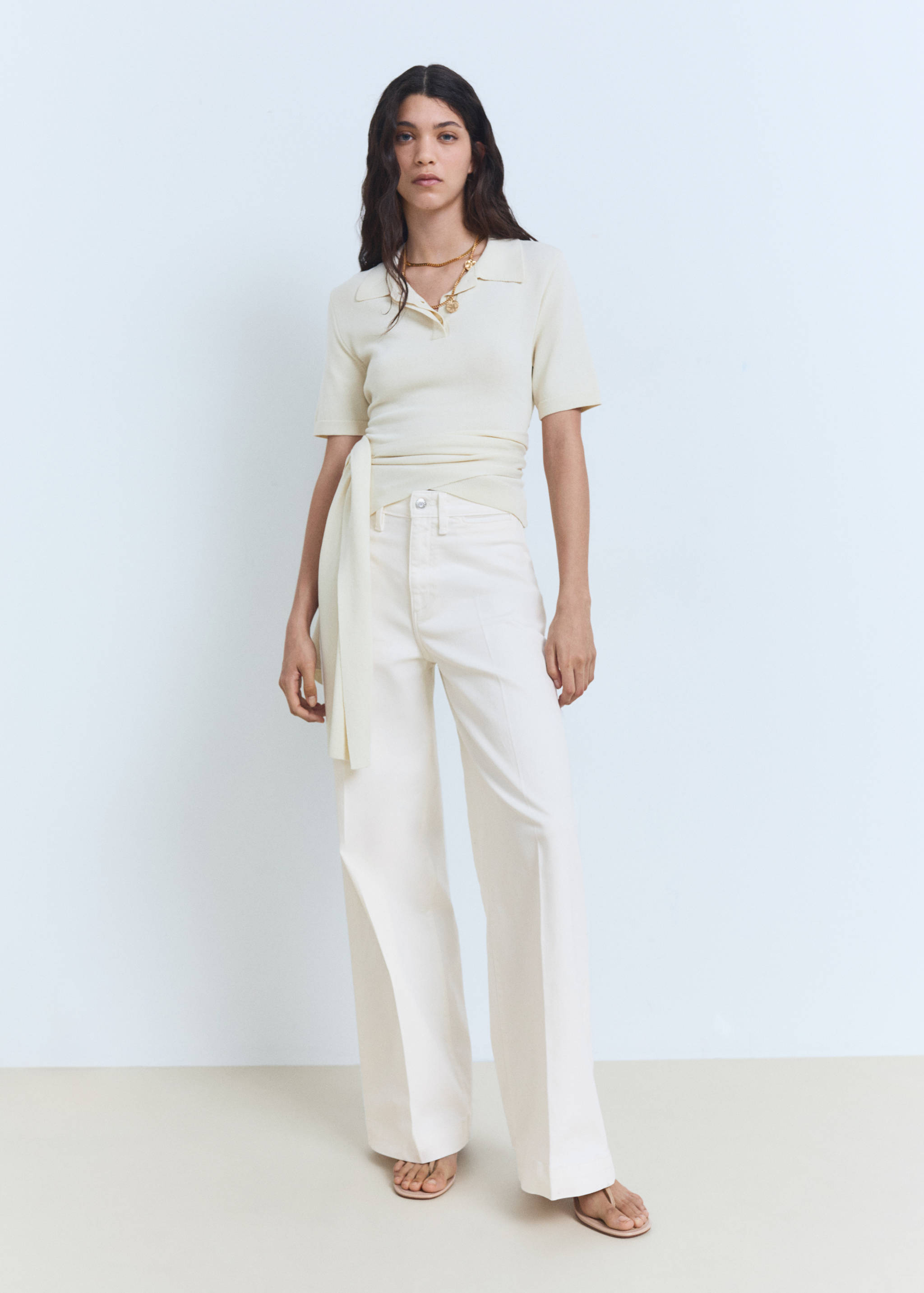 High-waisted wideleg jeans - General plane