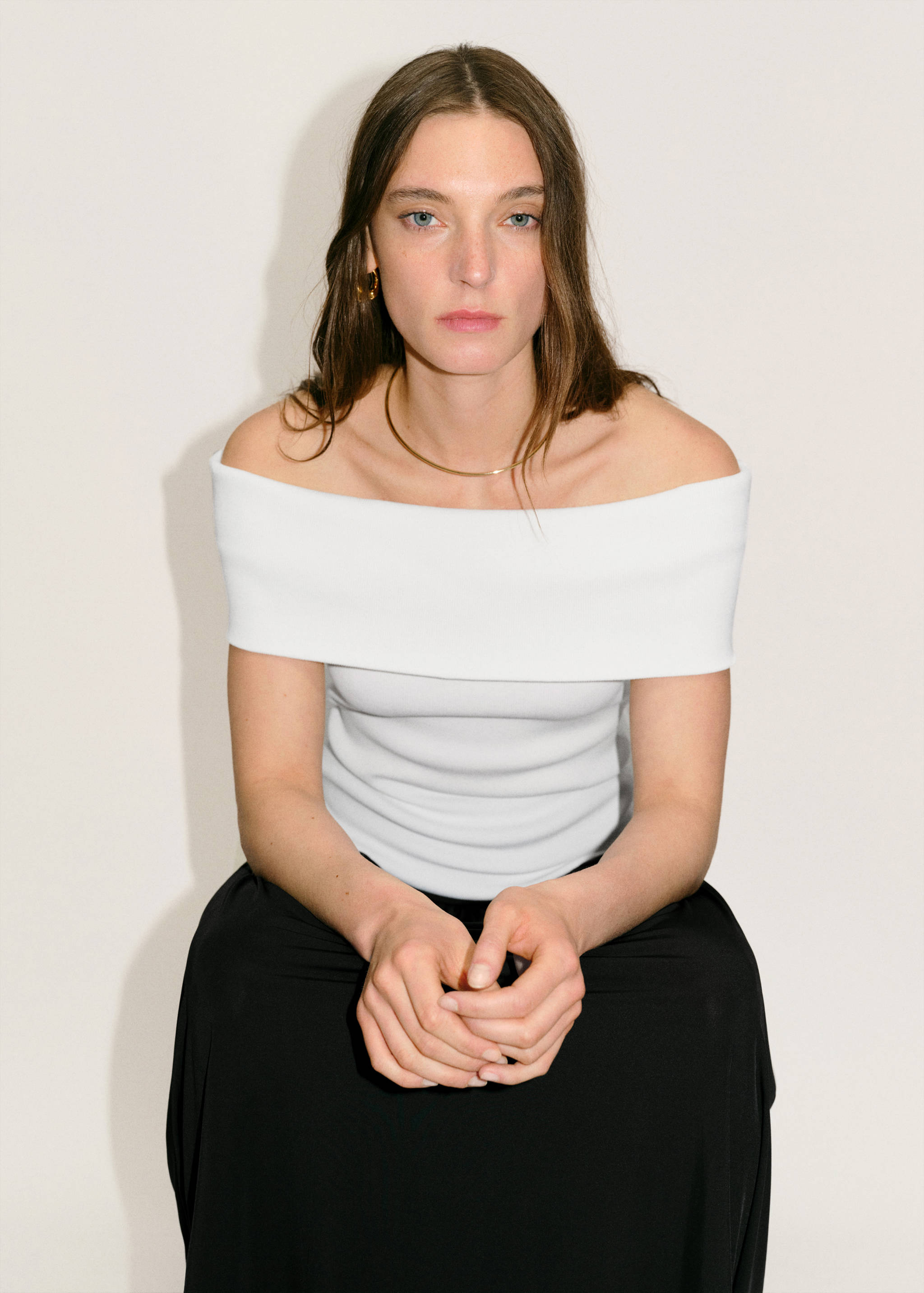 Strapless knitted top - Details of the article 2