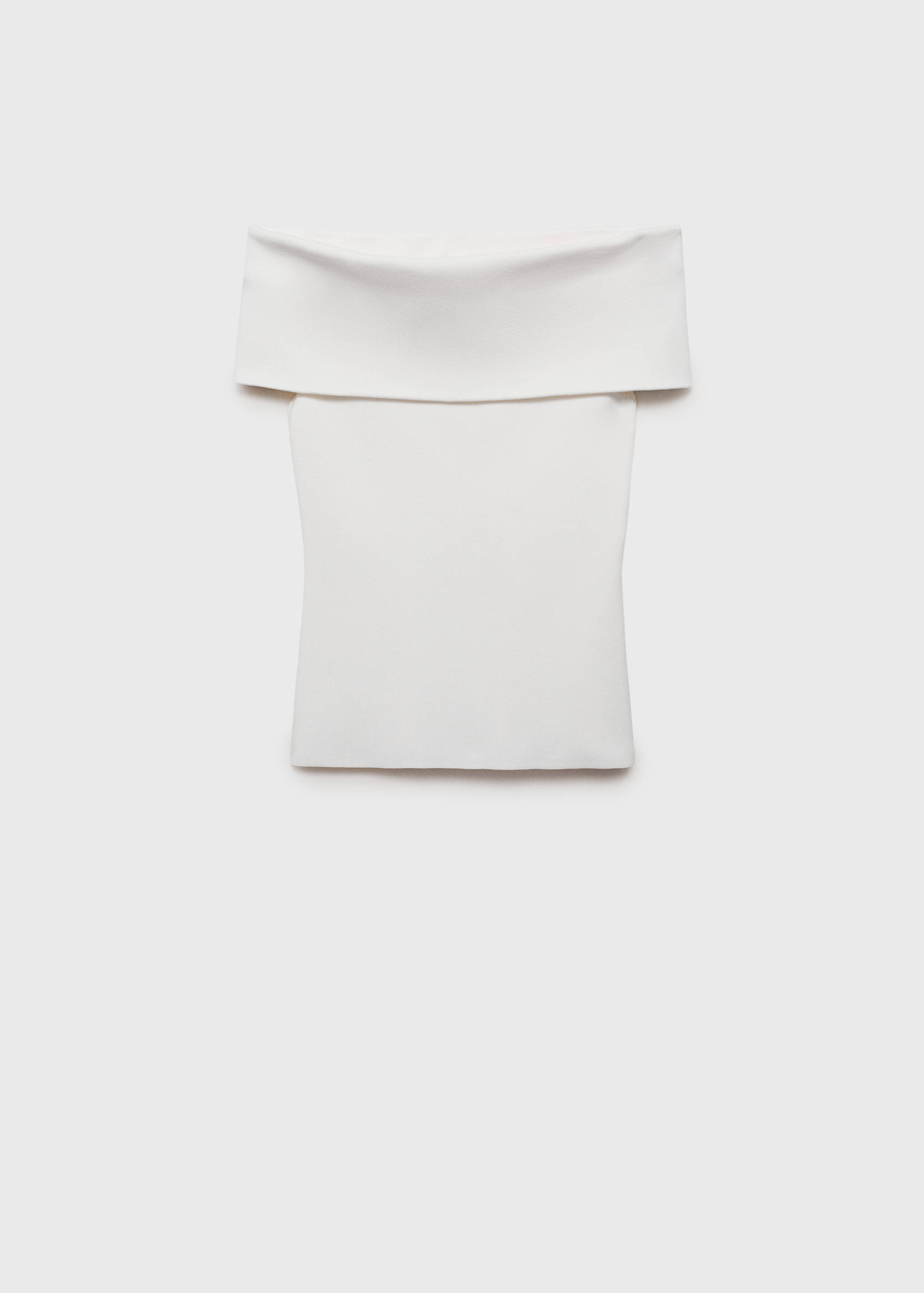 Strapless knitted top - Article without model