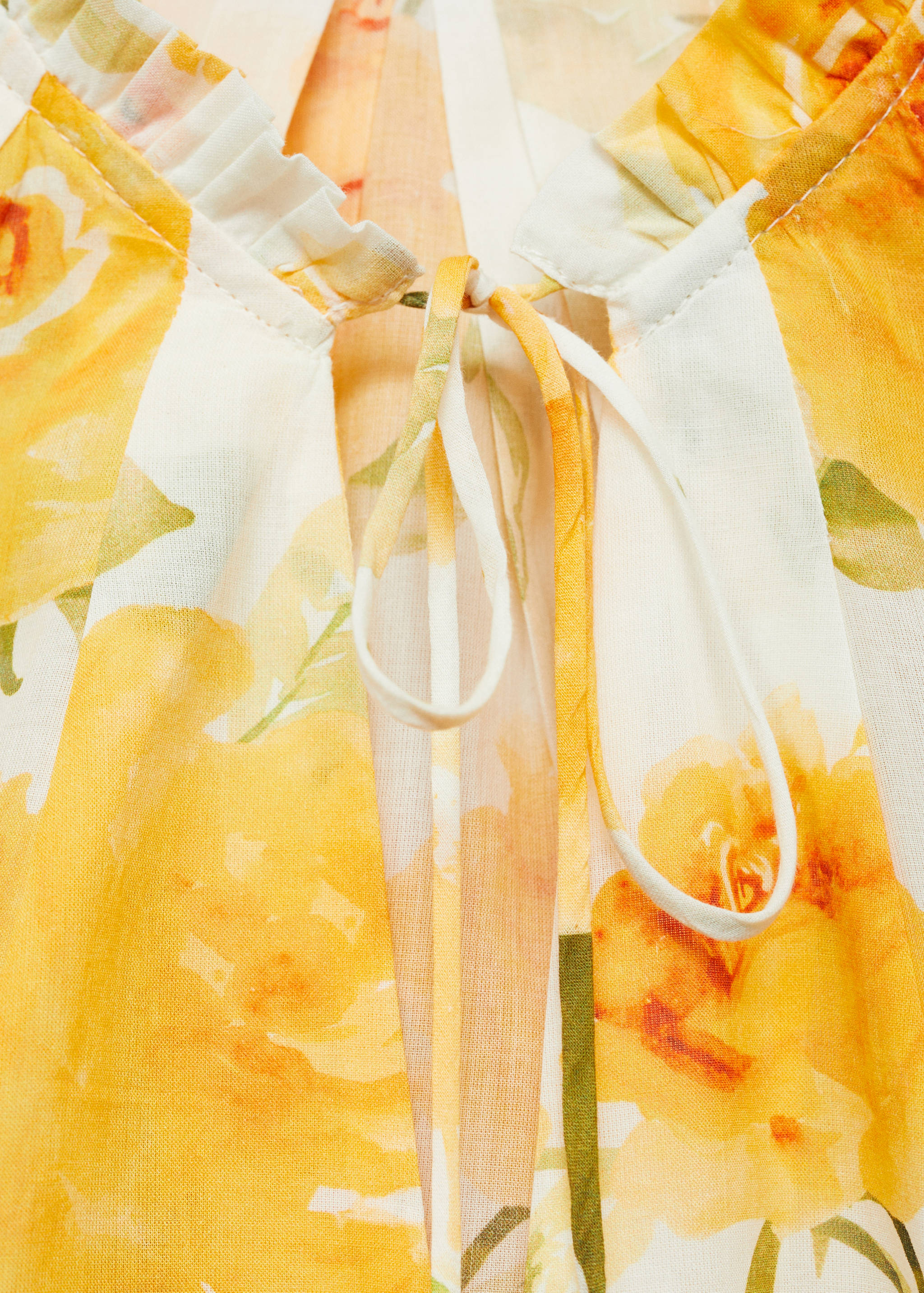 Floral cotton blouse - Details of the article 8