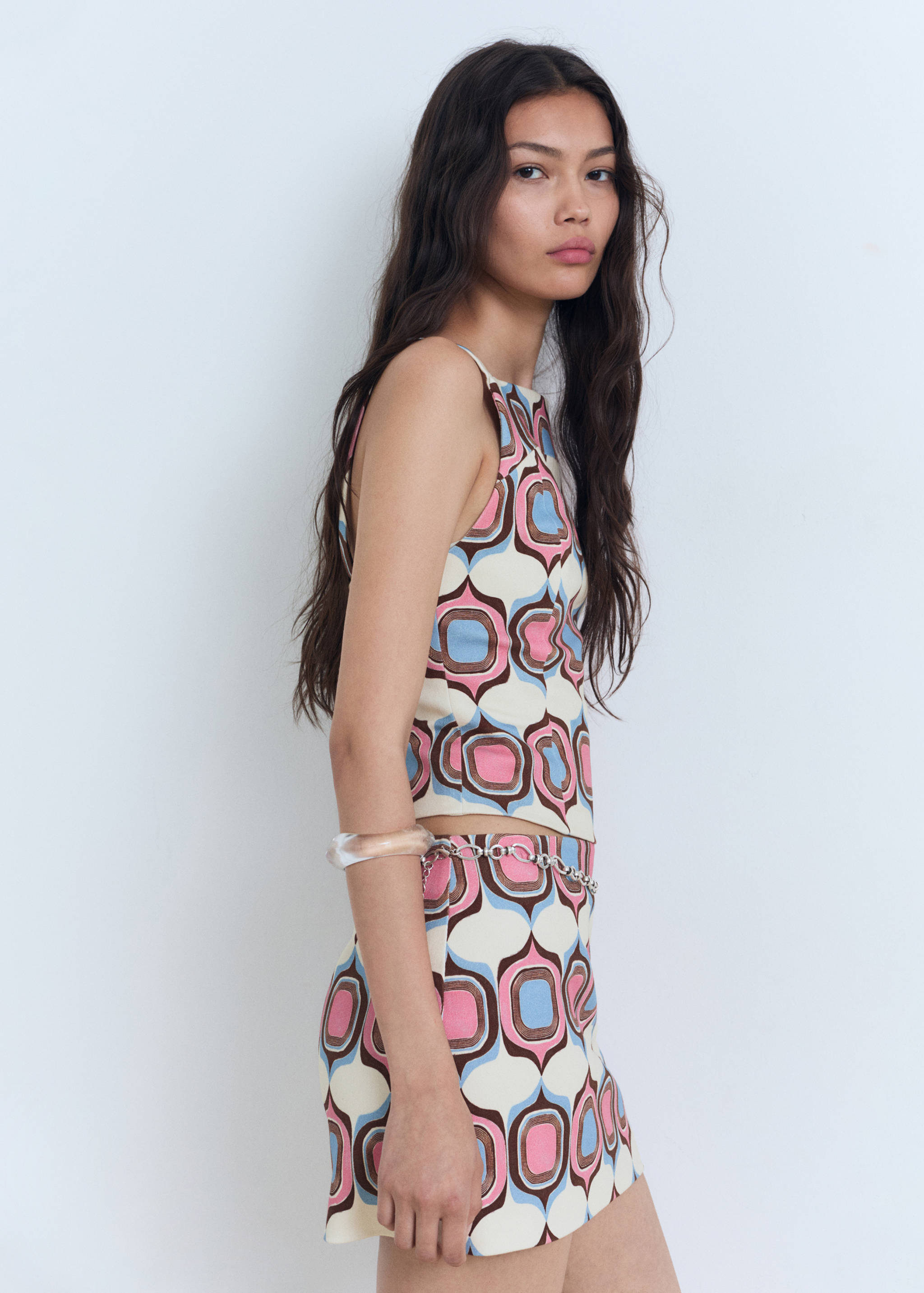 Falda corta estampada - Detalle del artículo 1