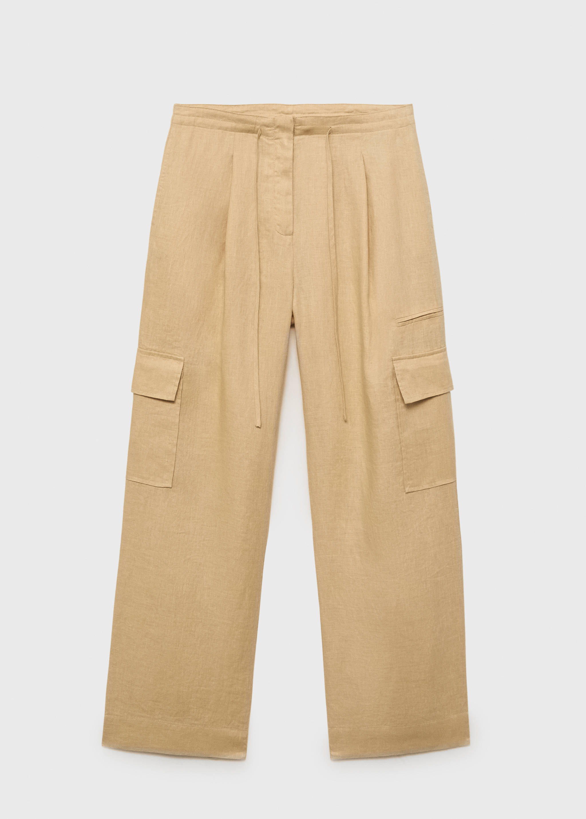 Linen cargo trousers - Article without model