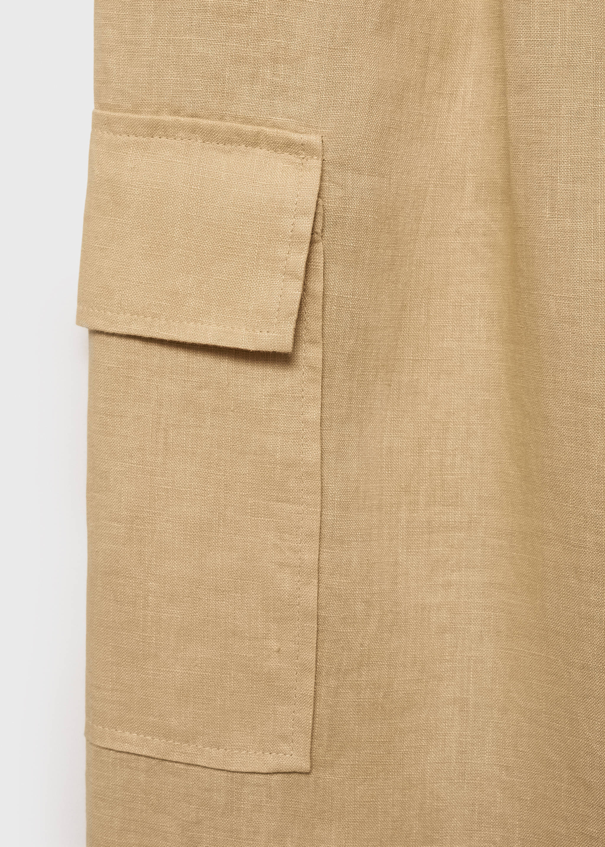 Linen cargo trousers - Details of the article 8