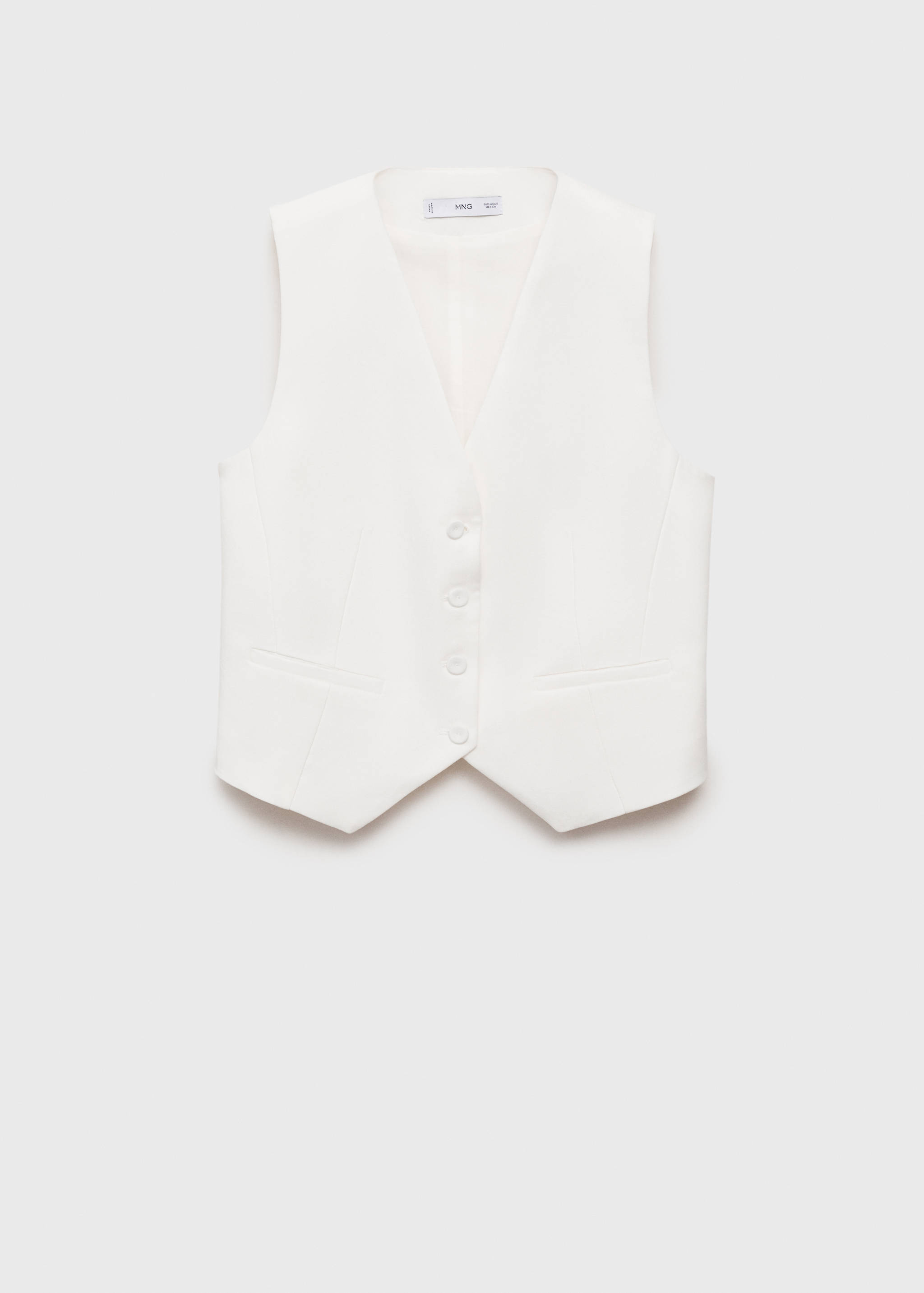 Chaleco traje recto lyocell - Artículo sin modelo