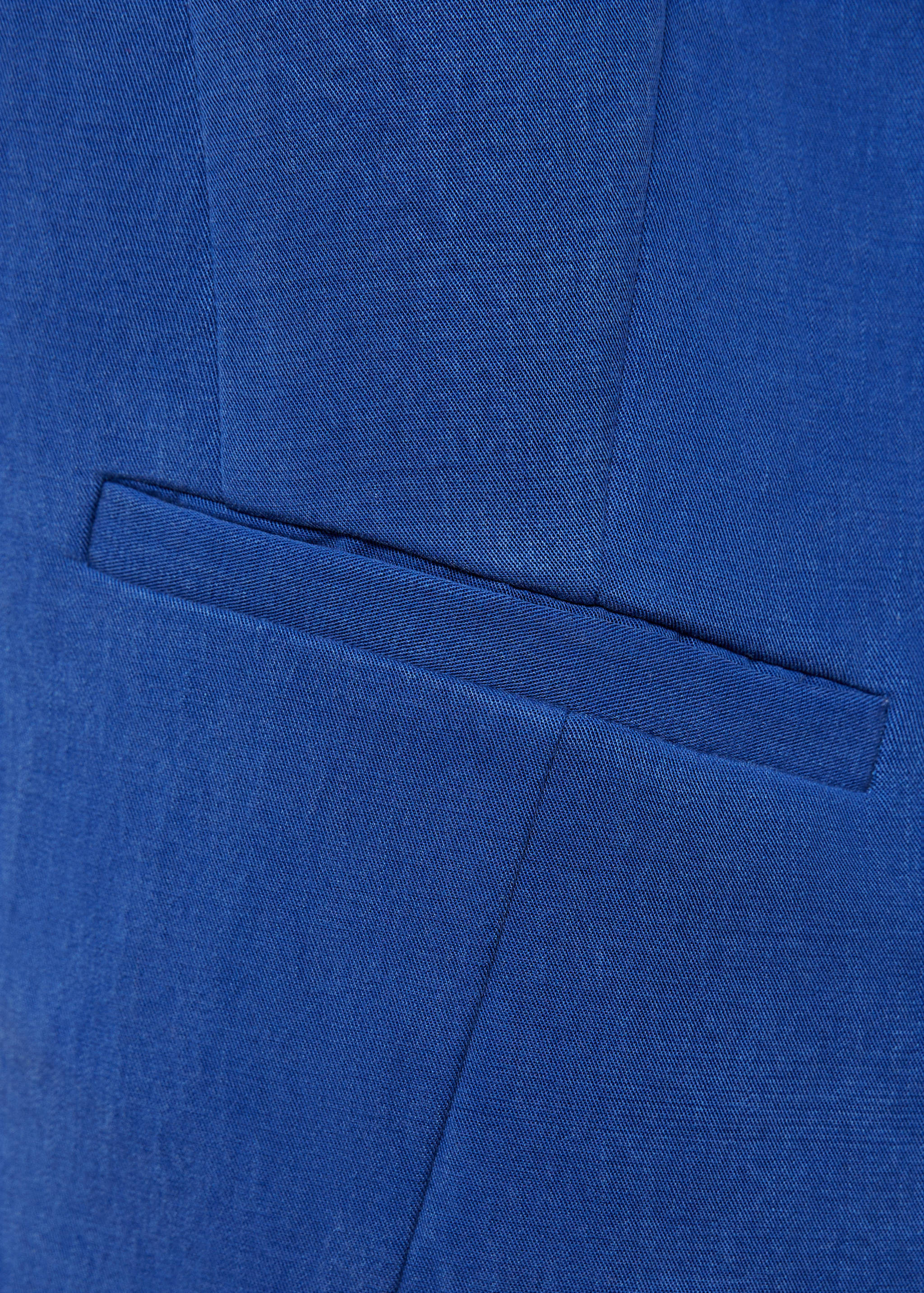 Straight lyocell suit waistcoat - Details of the article 0