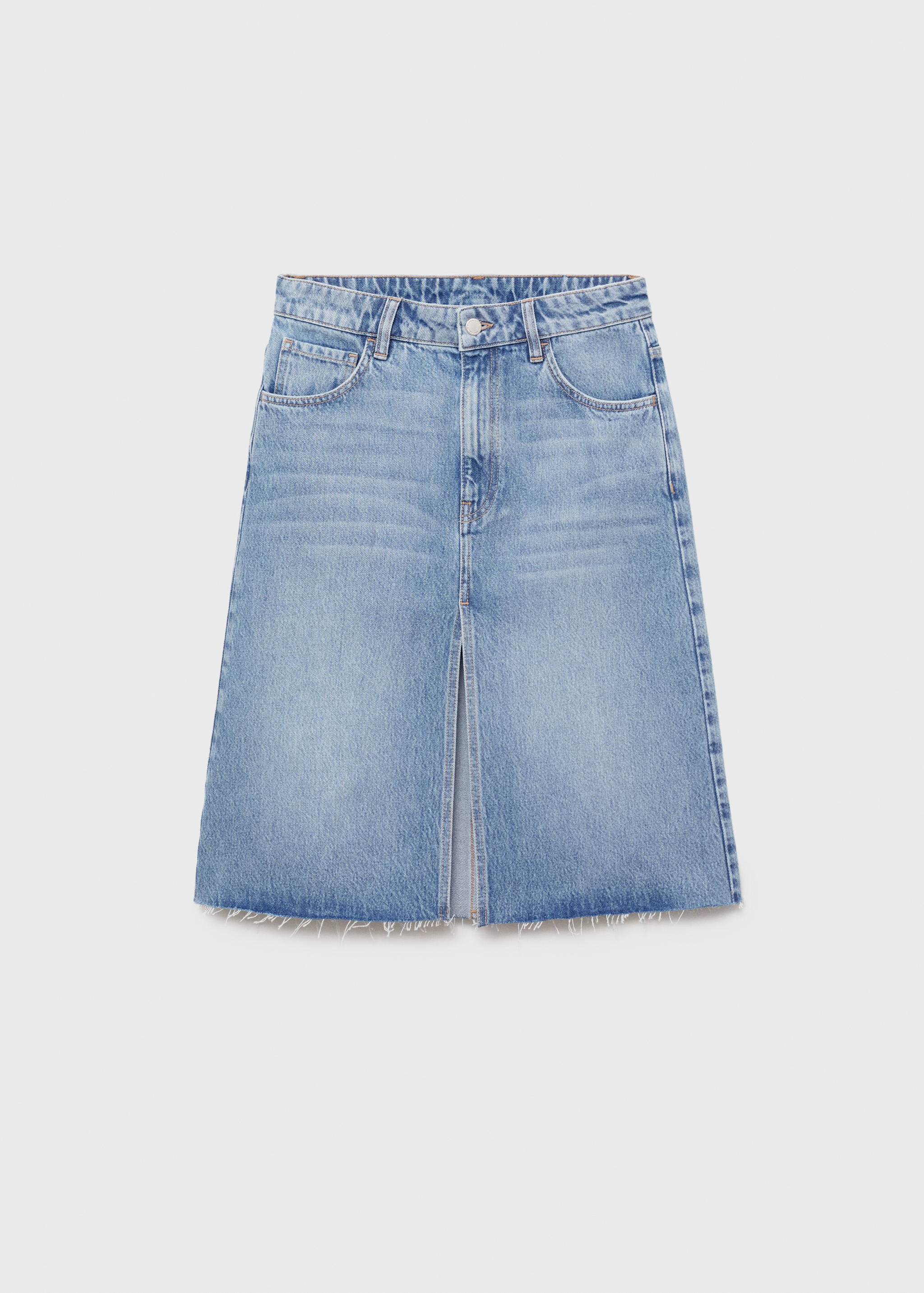 Midi denim skirt - Article without model